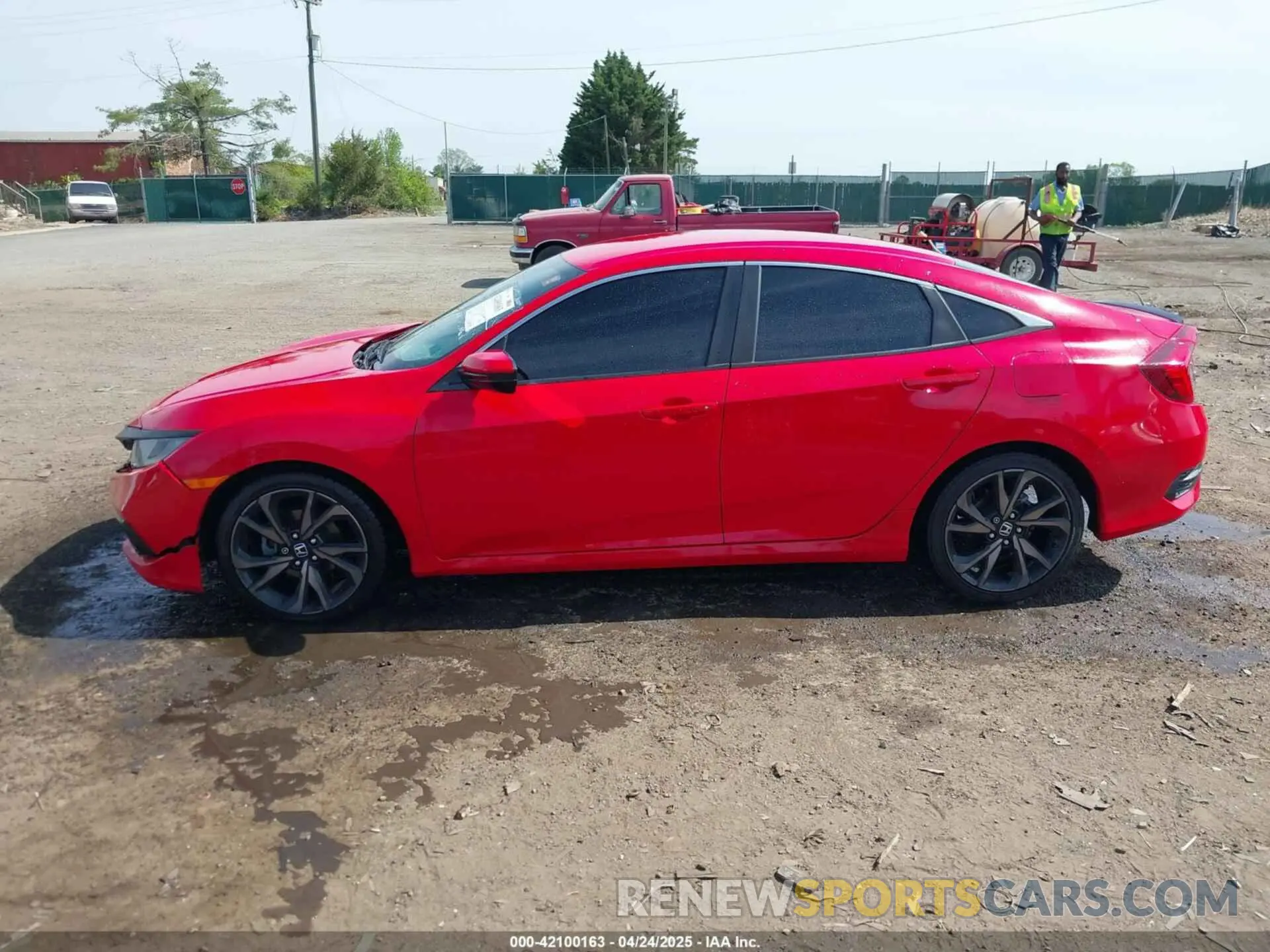 14 fotografías del automóvil dañado 2HGFC2F80LH574643 HONDA CIVIC 2020