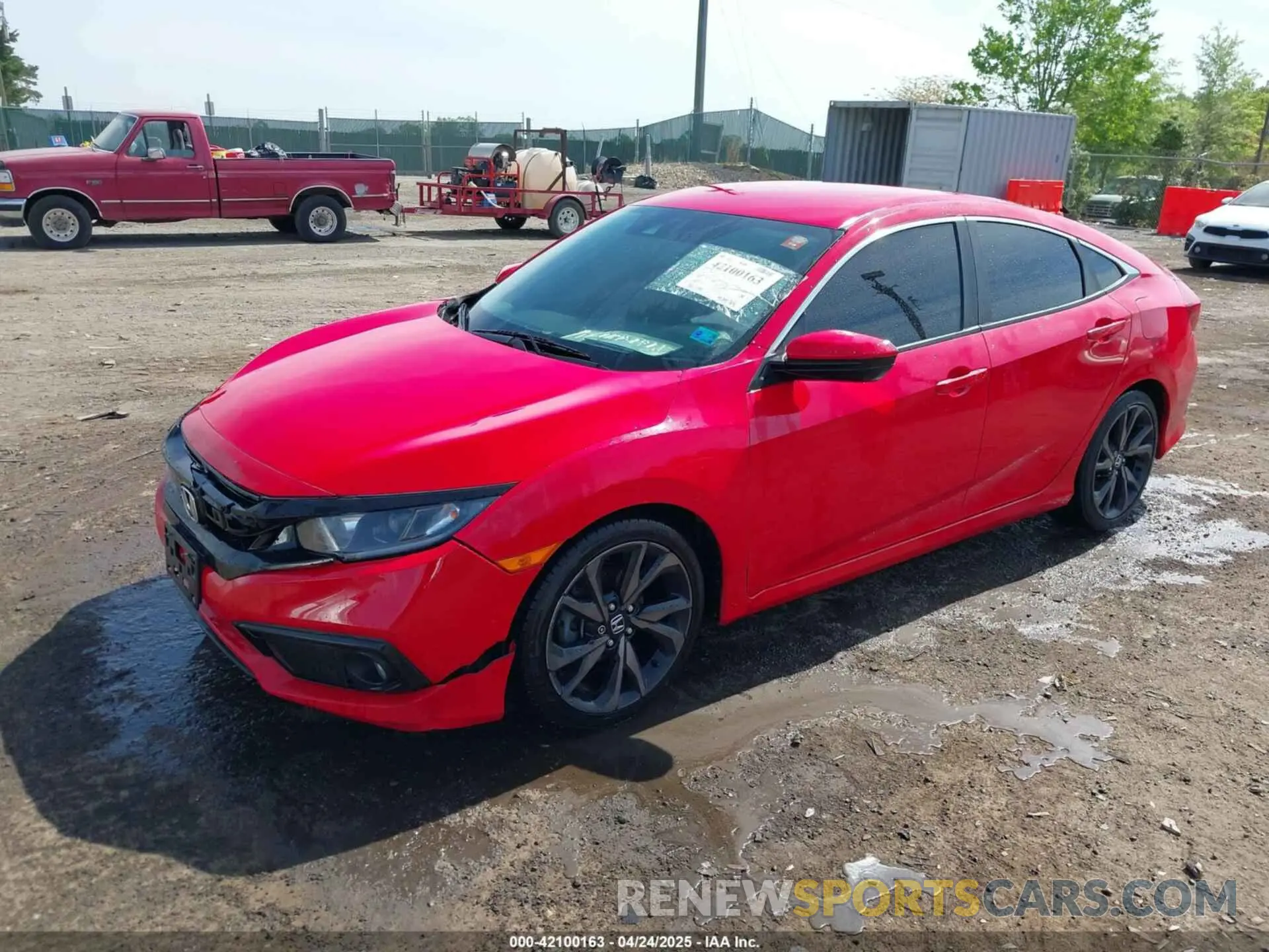 2 fotografías del automóvil dañado 2HGFC2F80LH574643 HONDA CIVIC 2020
