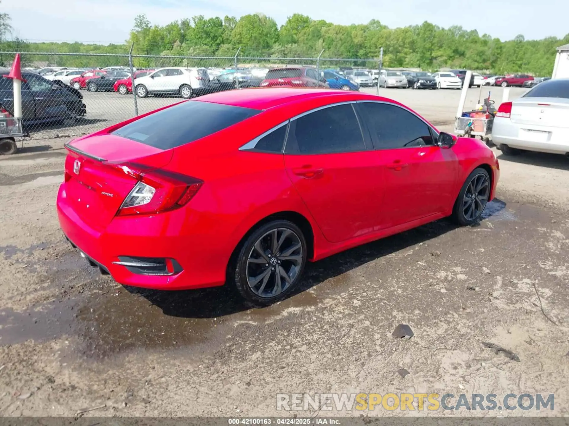 4 fotografías del automóvil dañado 2HGFC2F80LH574643 HONDA CIVIC 2020