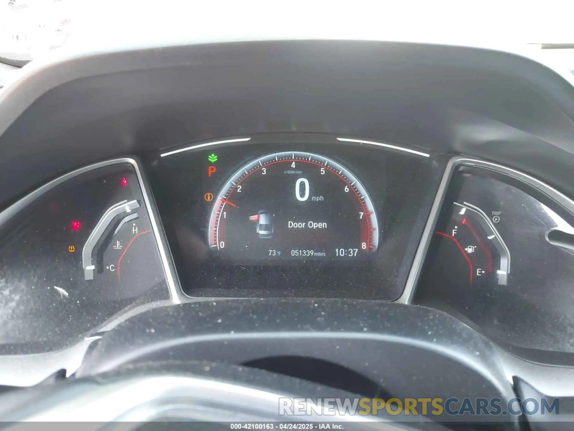 7 fotografías del automóvil dañado 2HGFC2F80LH574643 HONDA CIVIC 2020
