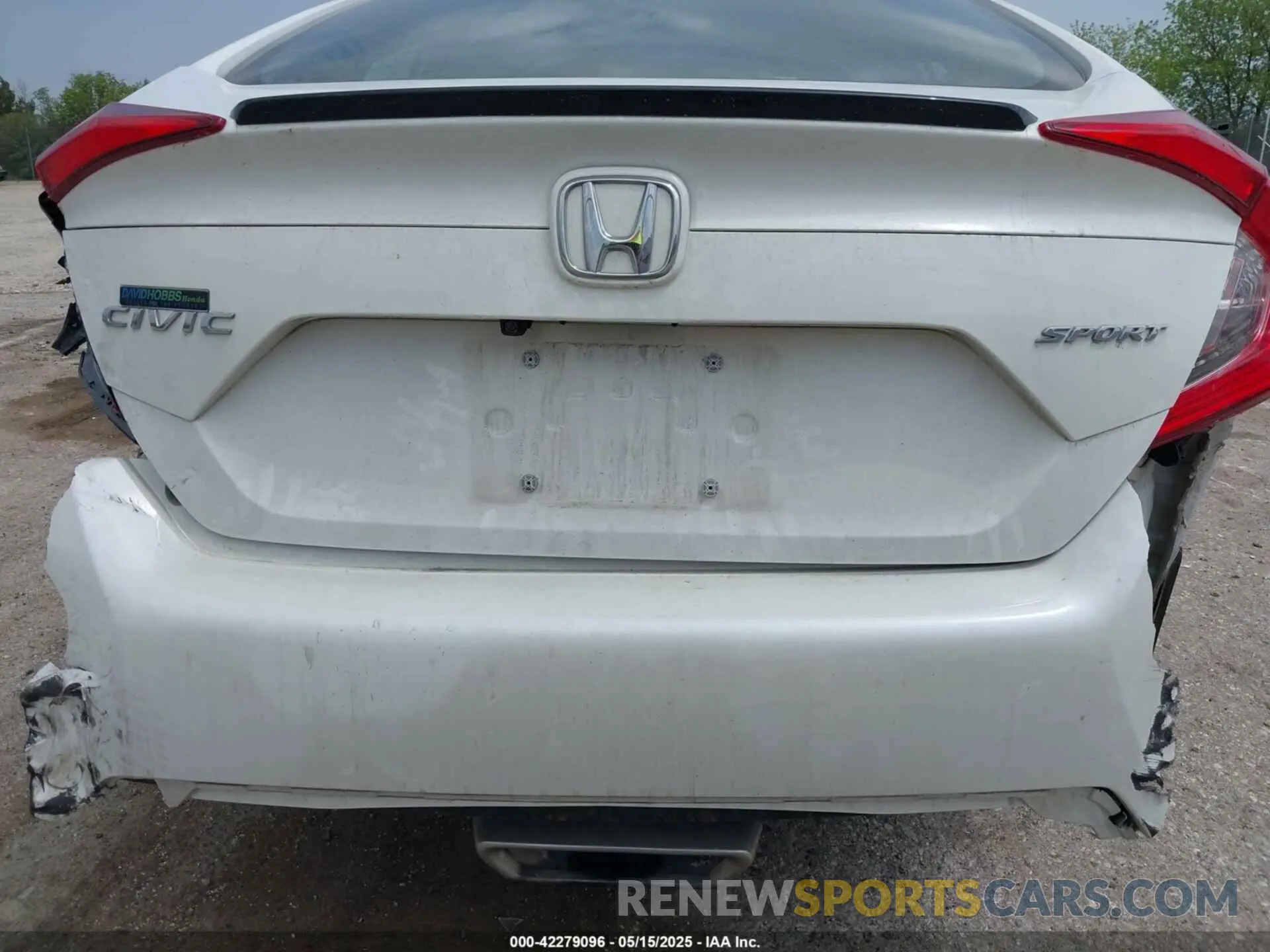 6 fotografías del automóvil dañado 2HGFC2F81LH532160 HONDA CIVIC 2020