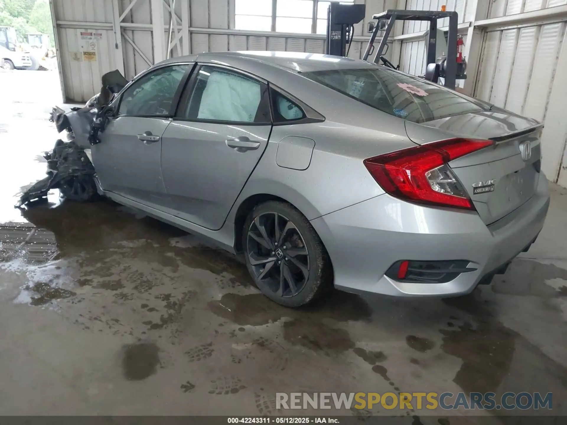 3 fotografías del automóvil dañado 2HGFC2F81LH541828 HONDA CIVIC 2020