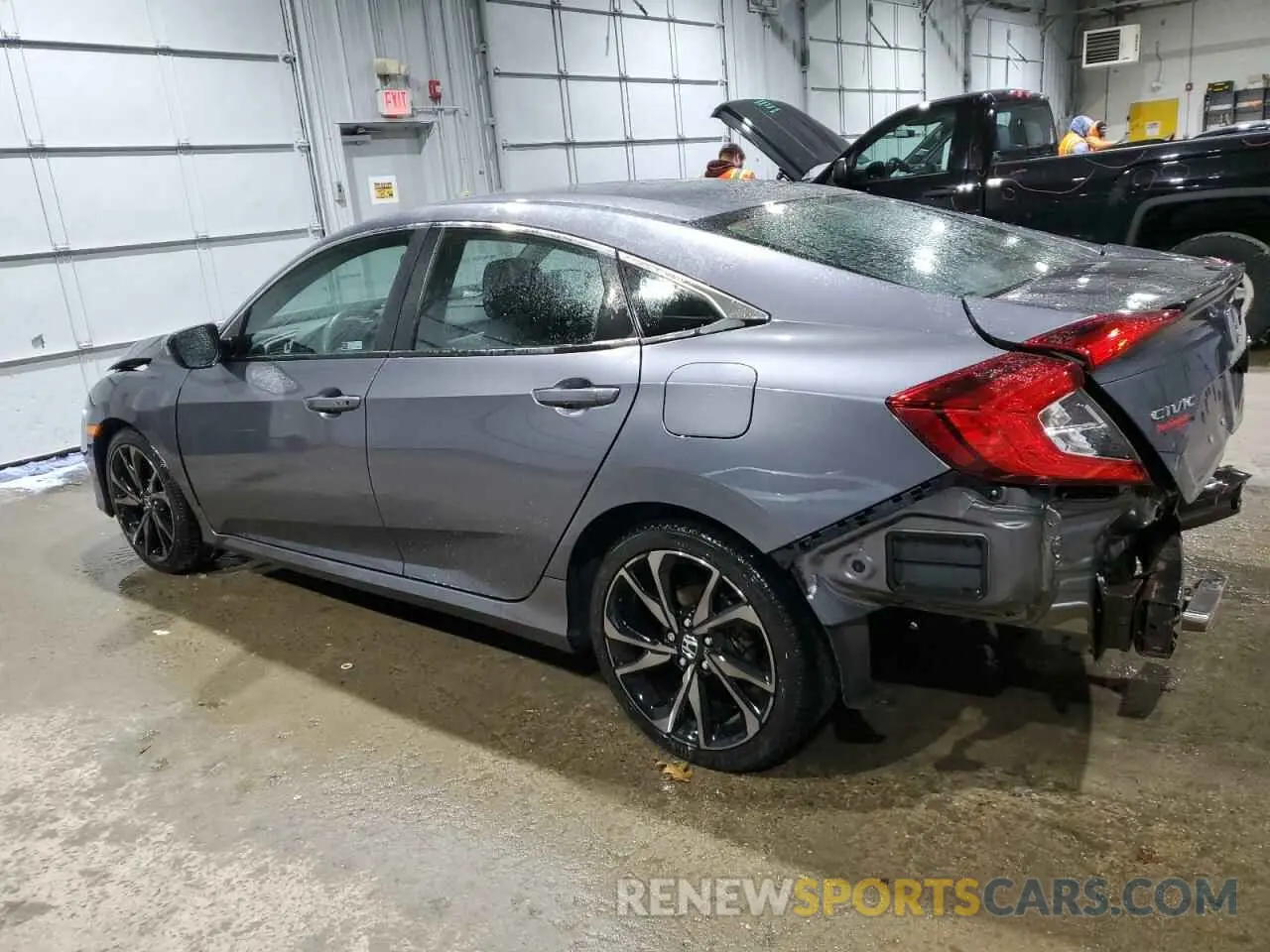 2 fotografías del automóvil dañado 2HGFC2F81LH583836 HONDA CIVIC 2020