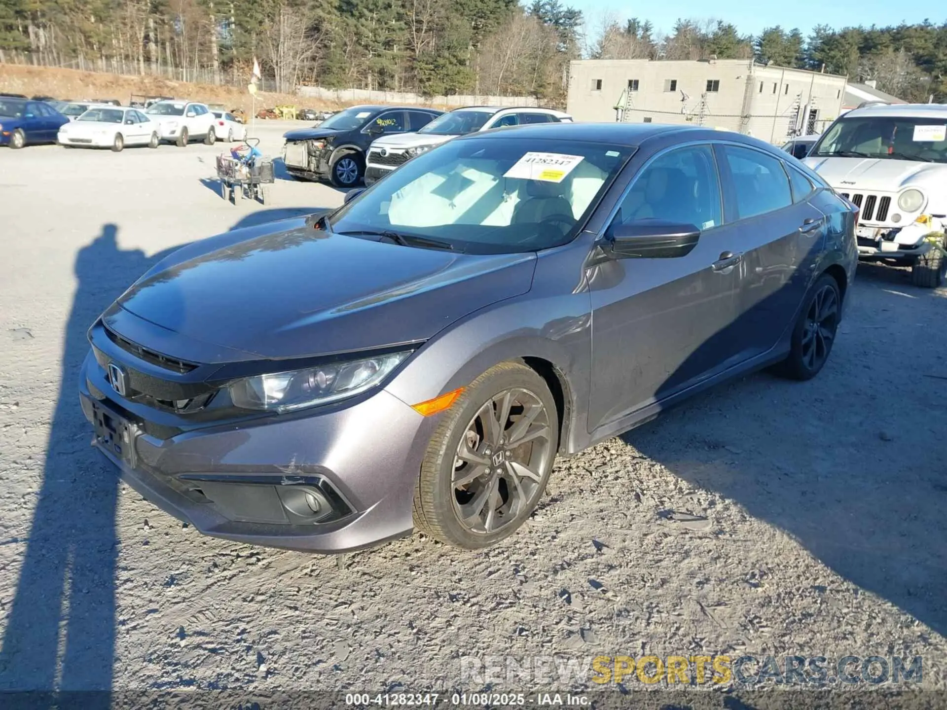 2 fotografías del automóvil dañado 2HGFC2F82LH516663 HONDA CIVIC 2020