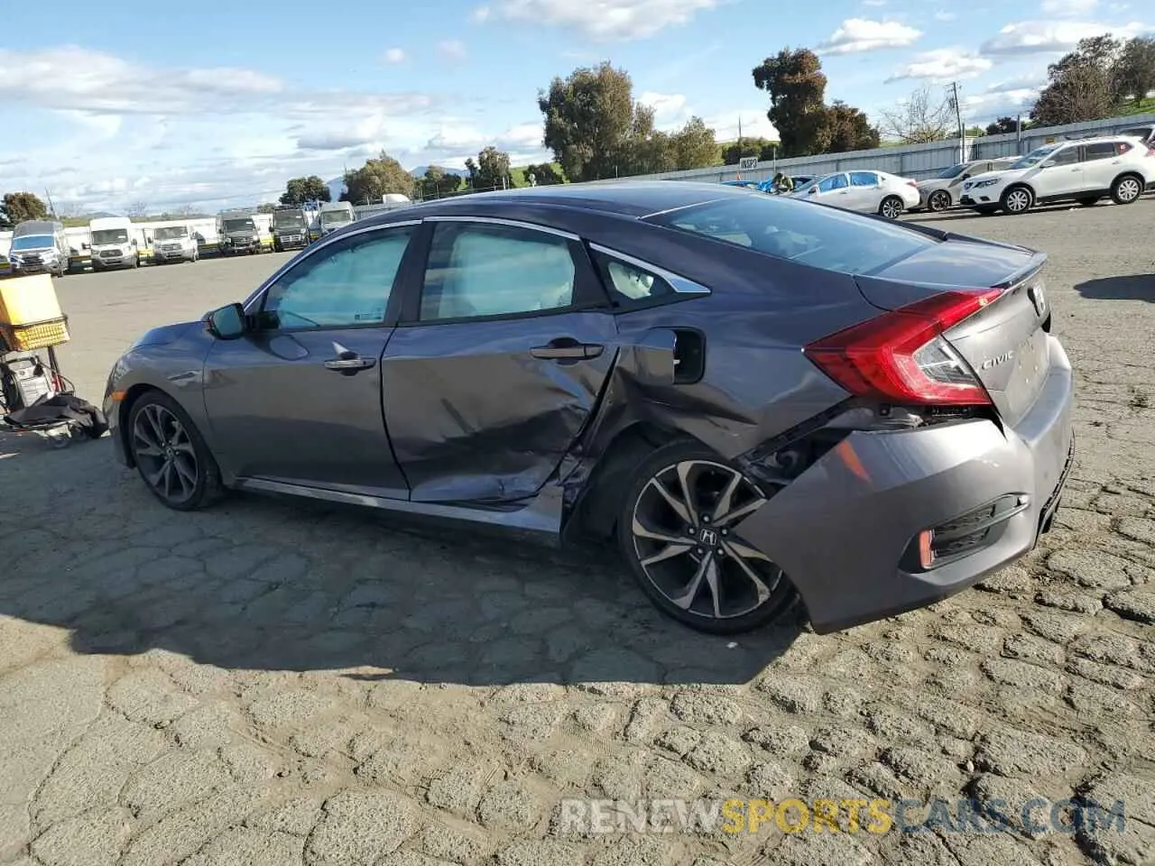 2 fotografías del automóvil dañado 2HGFC2F82LH541109 HONDA CIVIC 2020