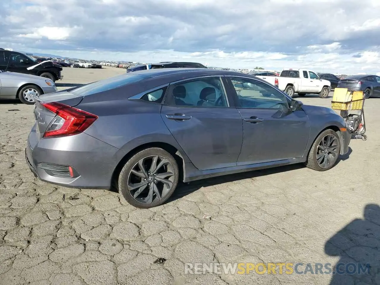 3 fotografías del automóvil dañado 2HGFC2F82LH541109 HONDA CIVIC 2020