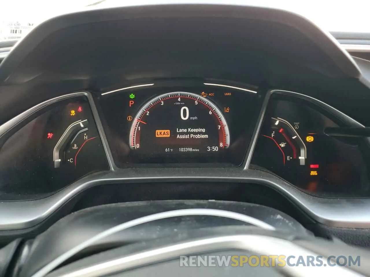 9 fotografías del automóvil dañado 2HGFC2F82LH541109 HONDA CIVIC 2020