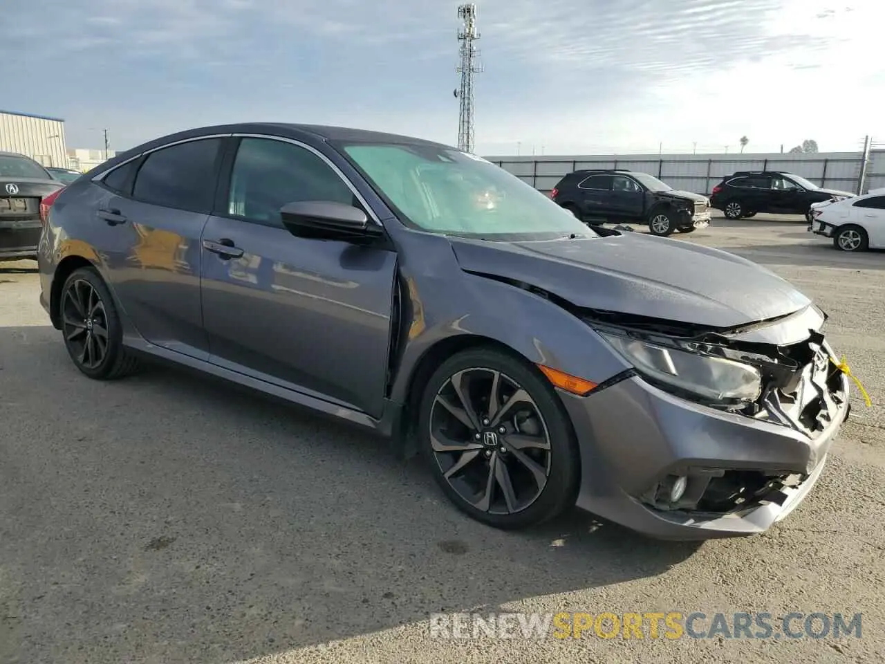 4 fotografías del automóvil dañado 2HGFC2F82LH553390 HONDA CIVIC 2020