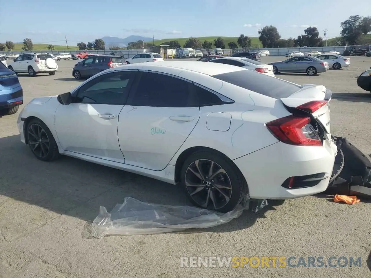 2 fotografías del automóvil dañado 2HGFC2F82LH578712 HONDA CIVIC 2020