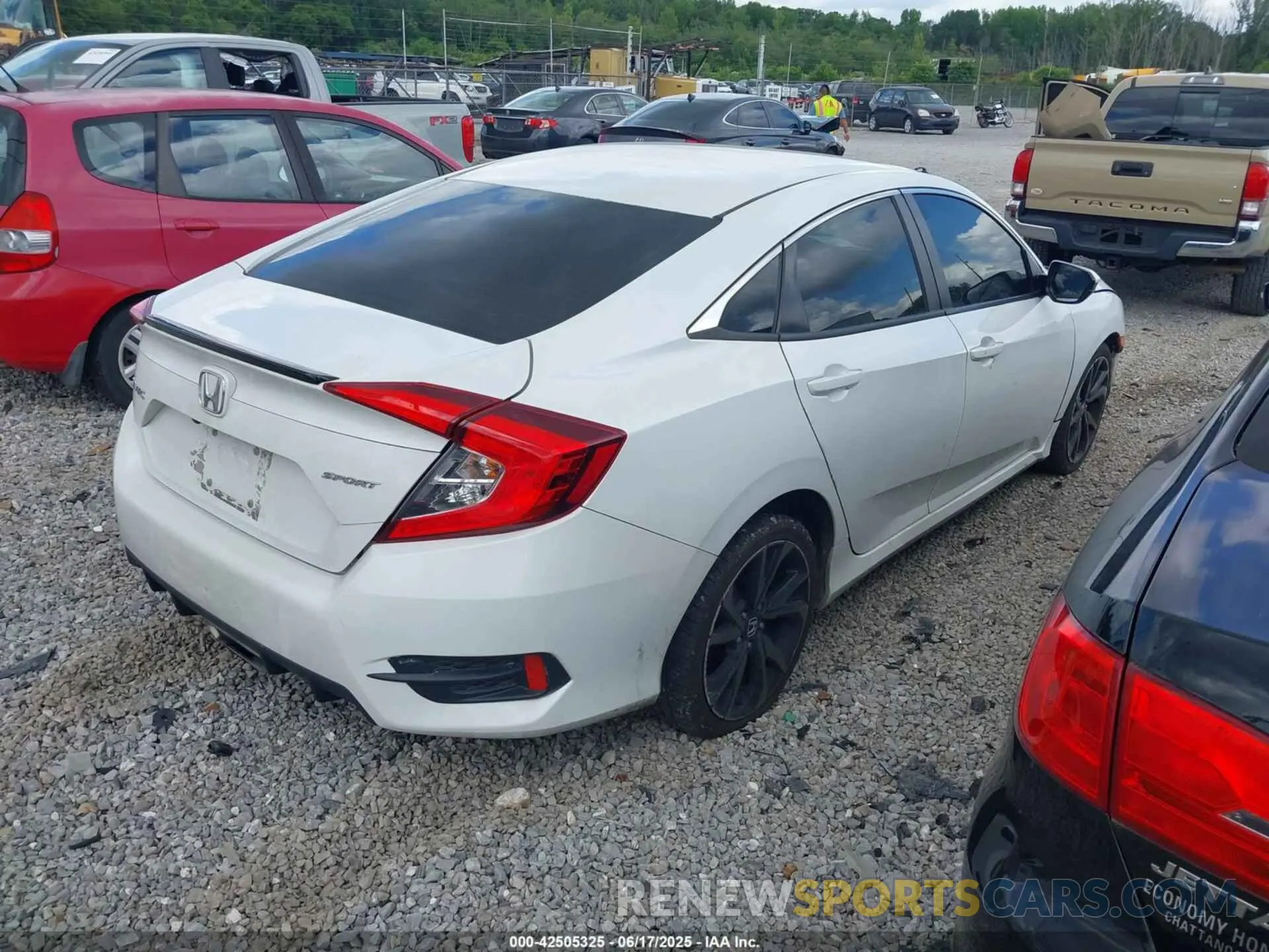 4 fotografías del automóvil dañado 2HGFC2F82LH581027 HONDA CIVIC 2020