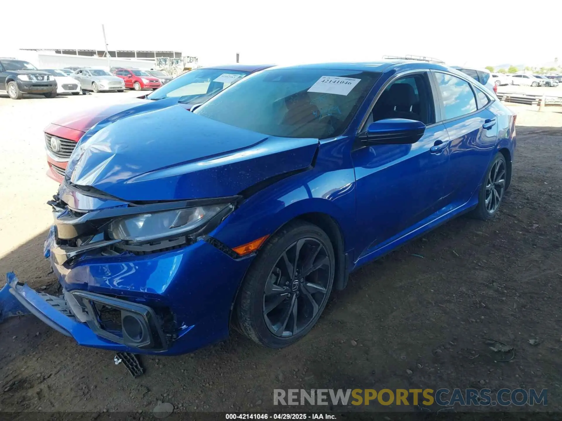 2 fotografías del automóvil dañado 2HGFC2F82LH601101 HONDA CIVIC 2020