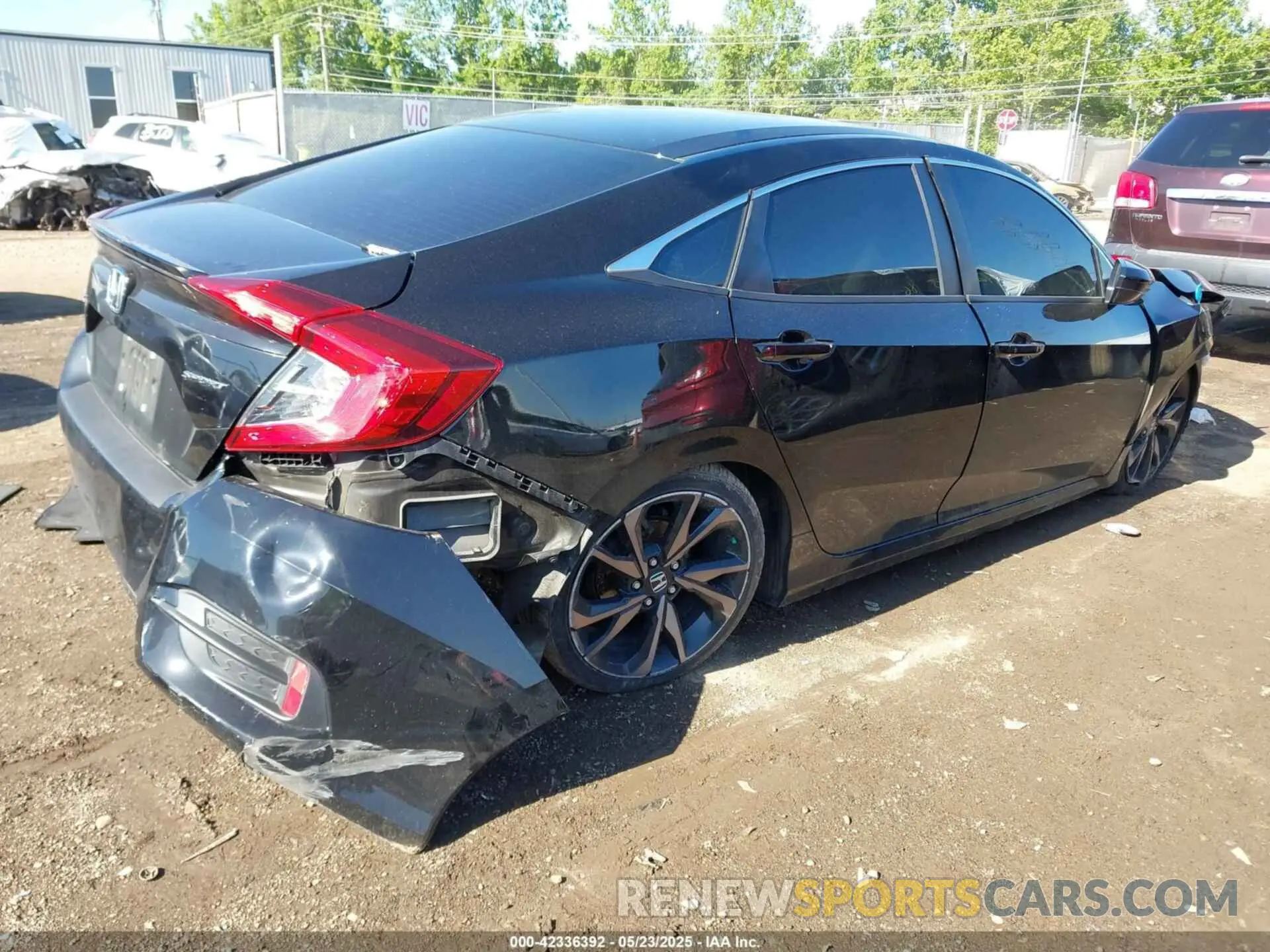 4 fotografías del automóvil dañado 2HGFC2F83LH502125 HONDA CIVIC 2020