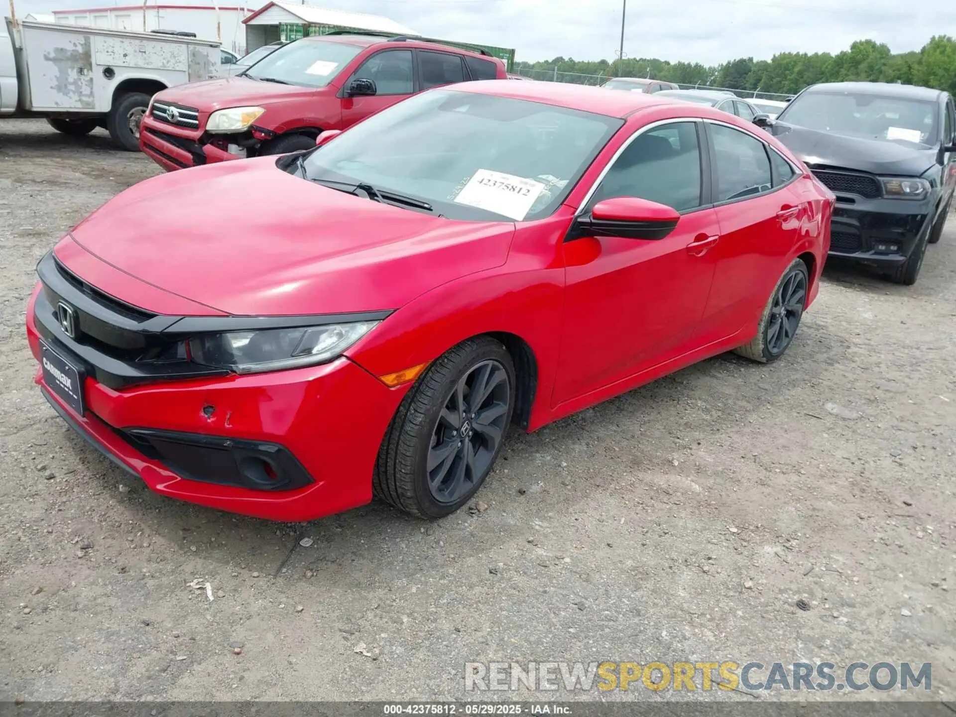 2 fotografías del automóvil dañado 2HGFC2F83LH509396 HONDA CIVIC 2020
