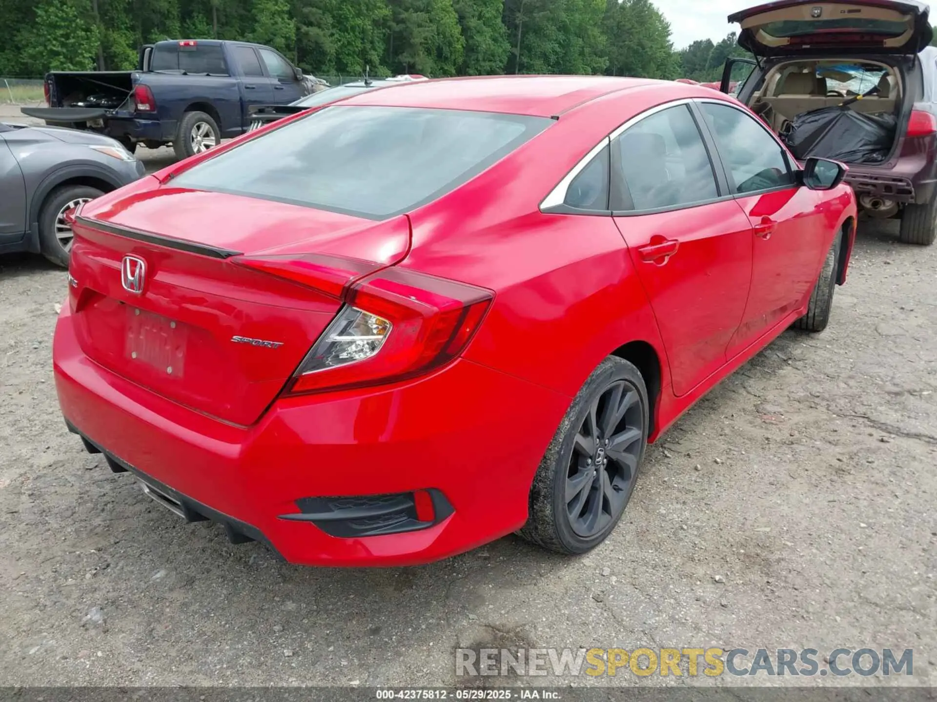 4 fotografías del automóvil dañado 2HGFC2F83LH509396 HONDA CIVIC 2020