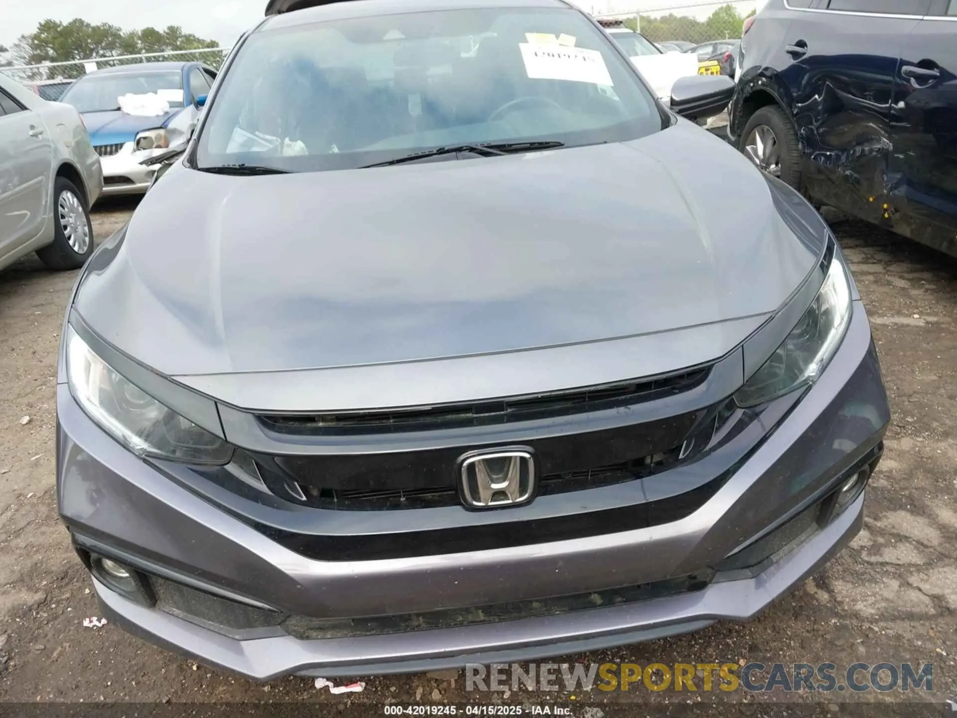 12 fotografías del automóvil dañado 2HGFC2F83LH514162 HONDA CIVIC 2020