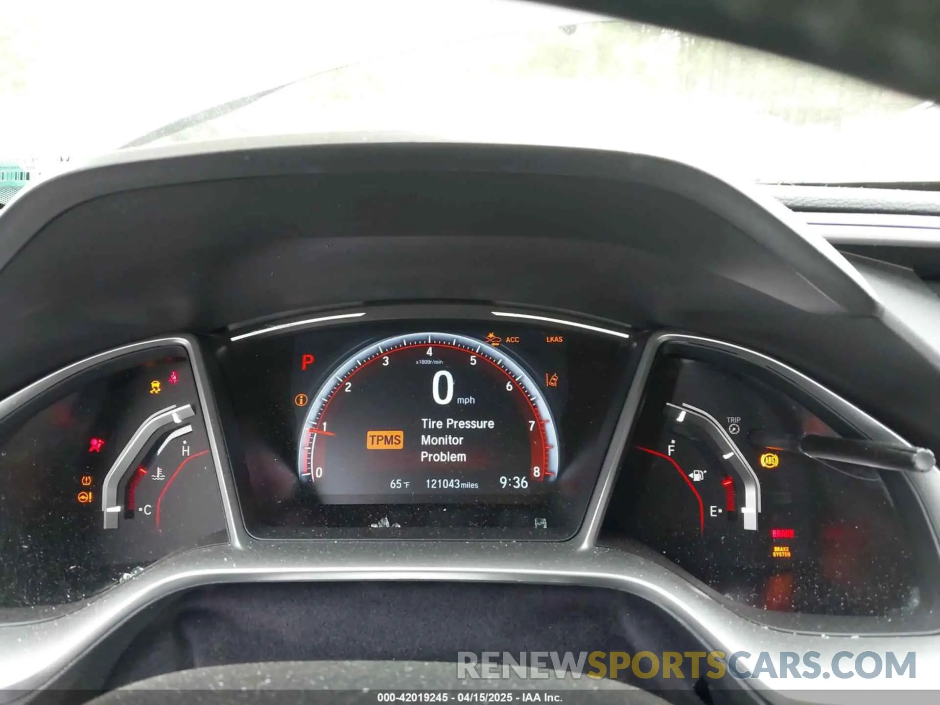 7 fotografías del automóvil dañado 2HGFC2F83LH514162 HONDA CIVIC 2020