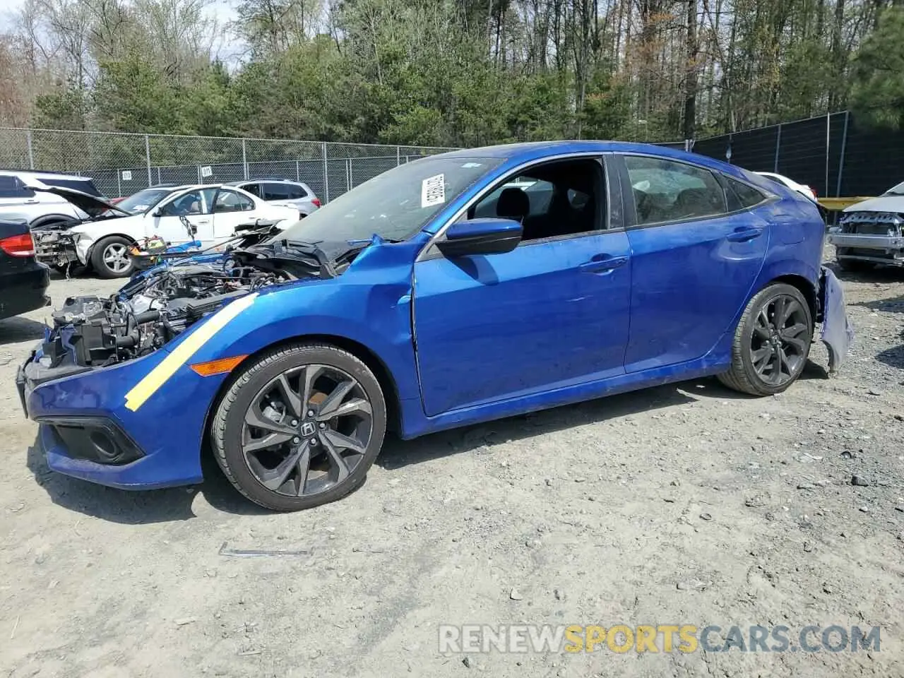 1 fotografías del automóvil dañado 2HGFC2F83LH514534 HONDA CIVIC 2020