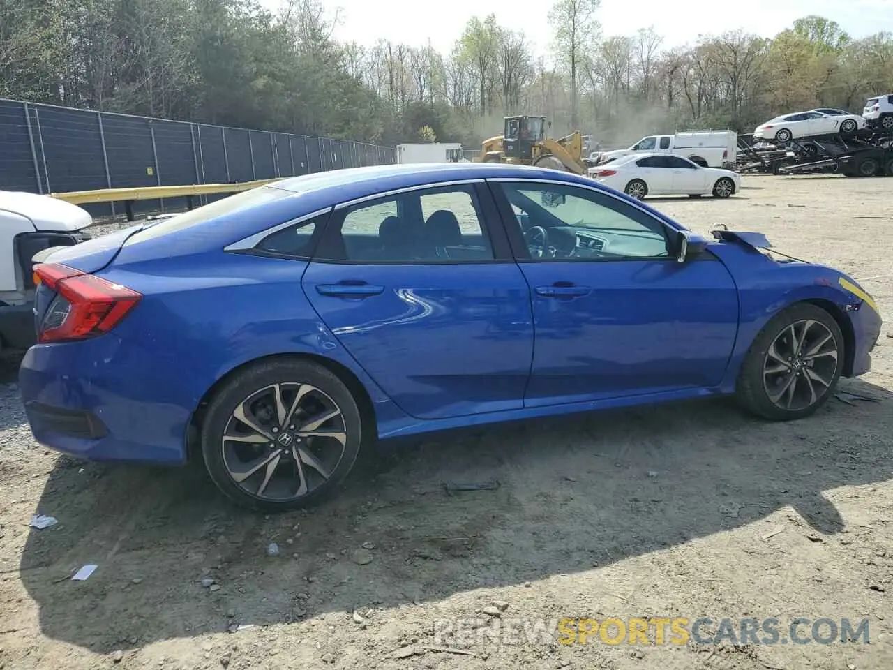 3 fotografías del automóvil dañado 2HGFC2F83LH514534 HONDA CIVIC 2020