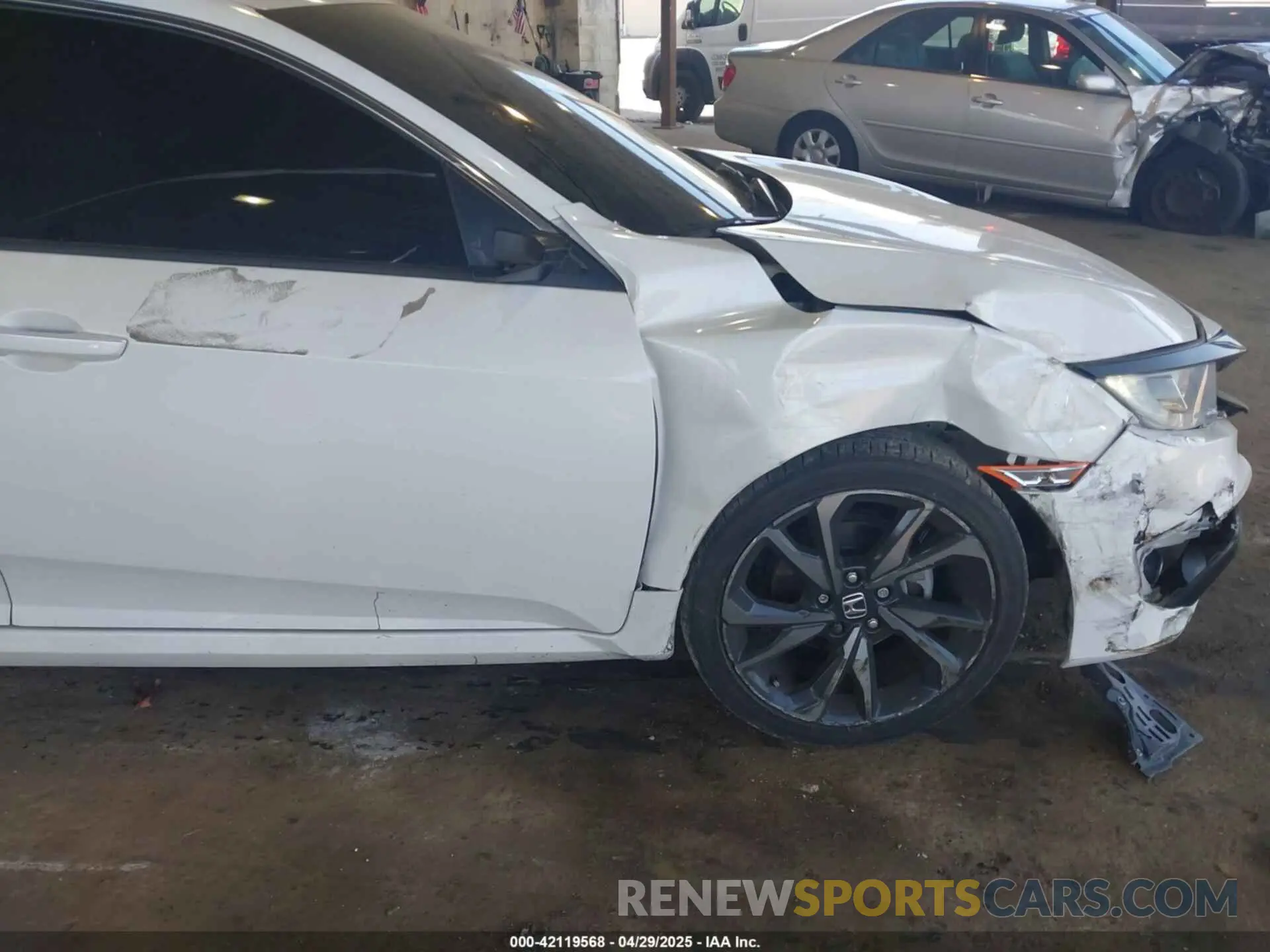 6 fotografías del automóvil dañado 2HGFC2F83LH522732 HONDA CIVIC 2020