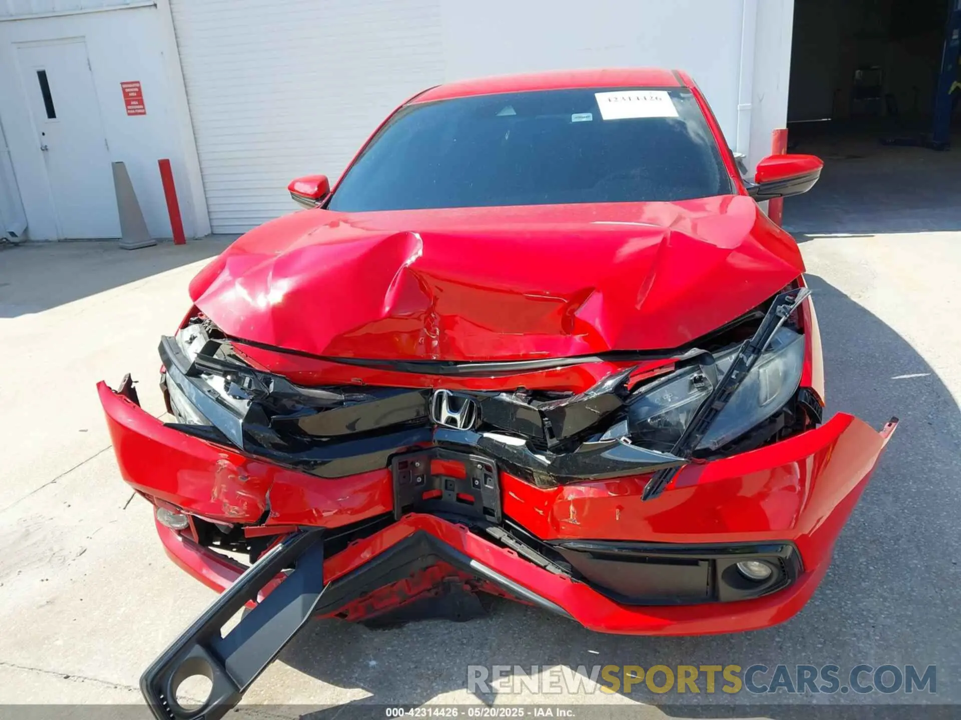 12 fotografías del automóvil dañado 2HGFC2F83LH545556 HONDA CIVIC 2020