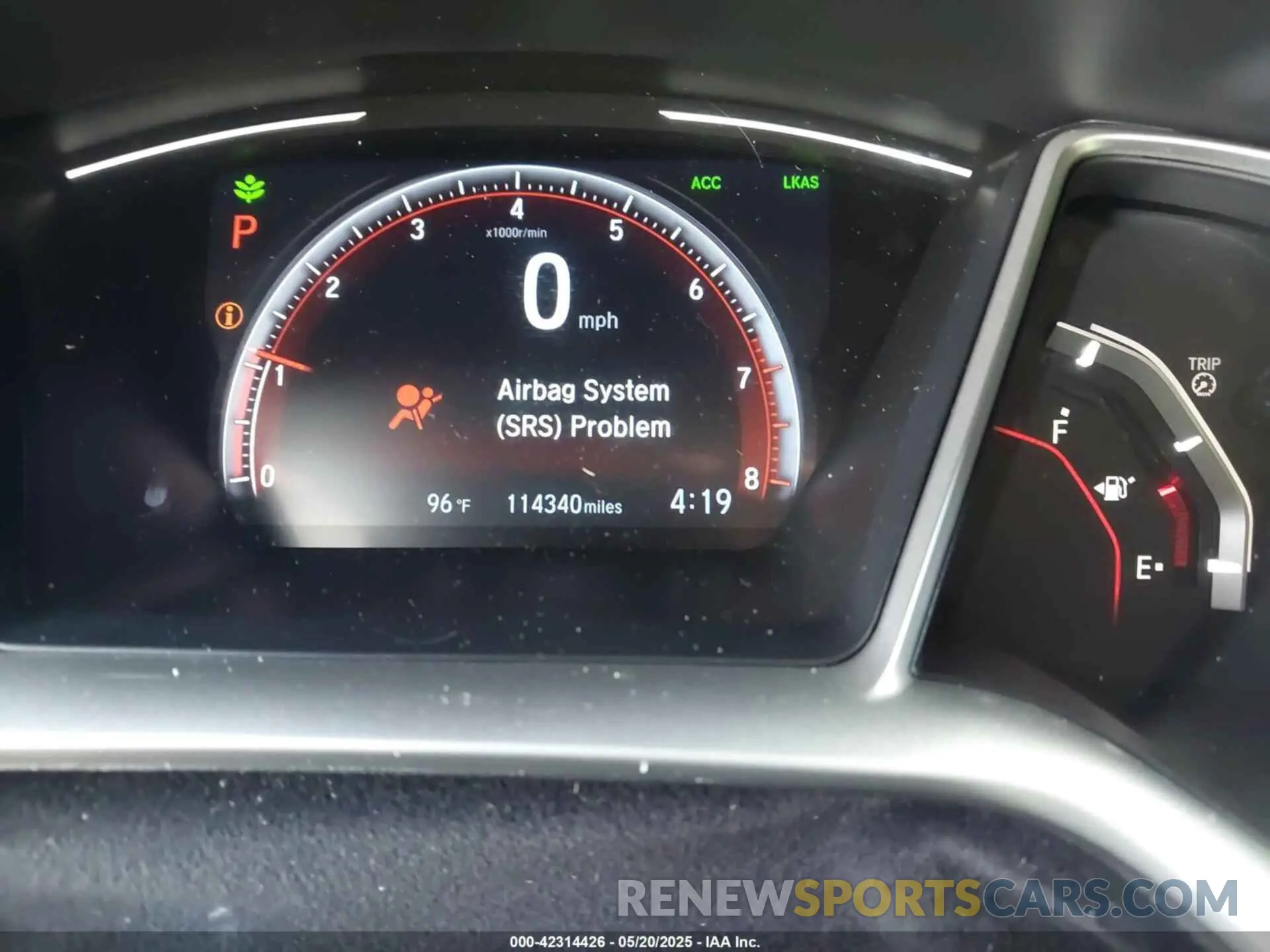 15 fotografías del automóvil dañado 2HGFC2F83LH545556 HONDA CIVIC 2020
