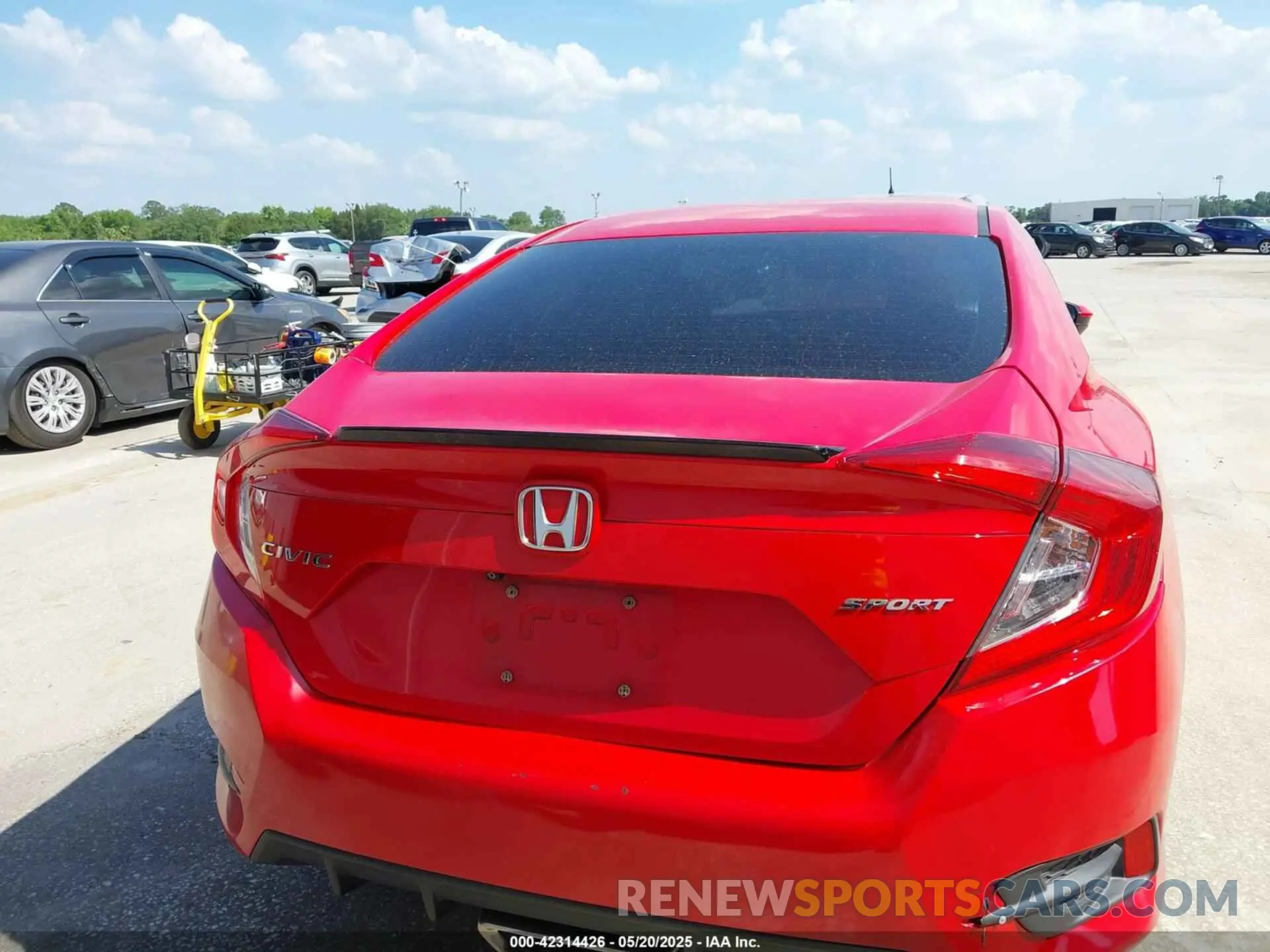 16 fotografías del automóvil dañado 2HGFC2F83LH545556 HONDA CIVIC 2020