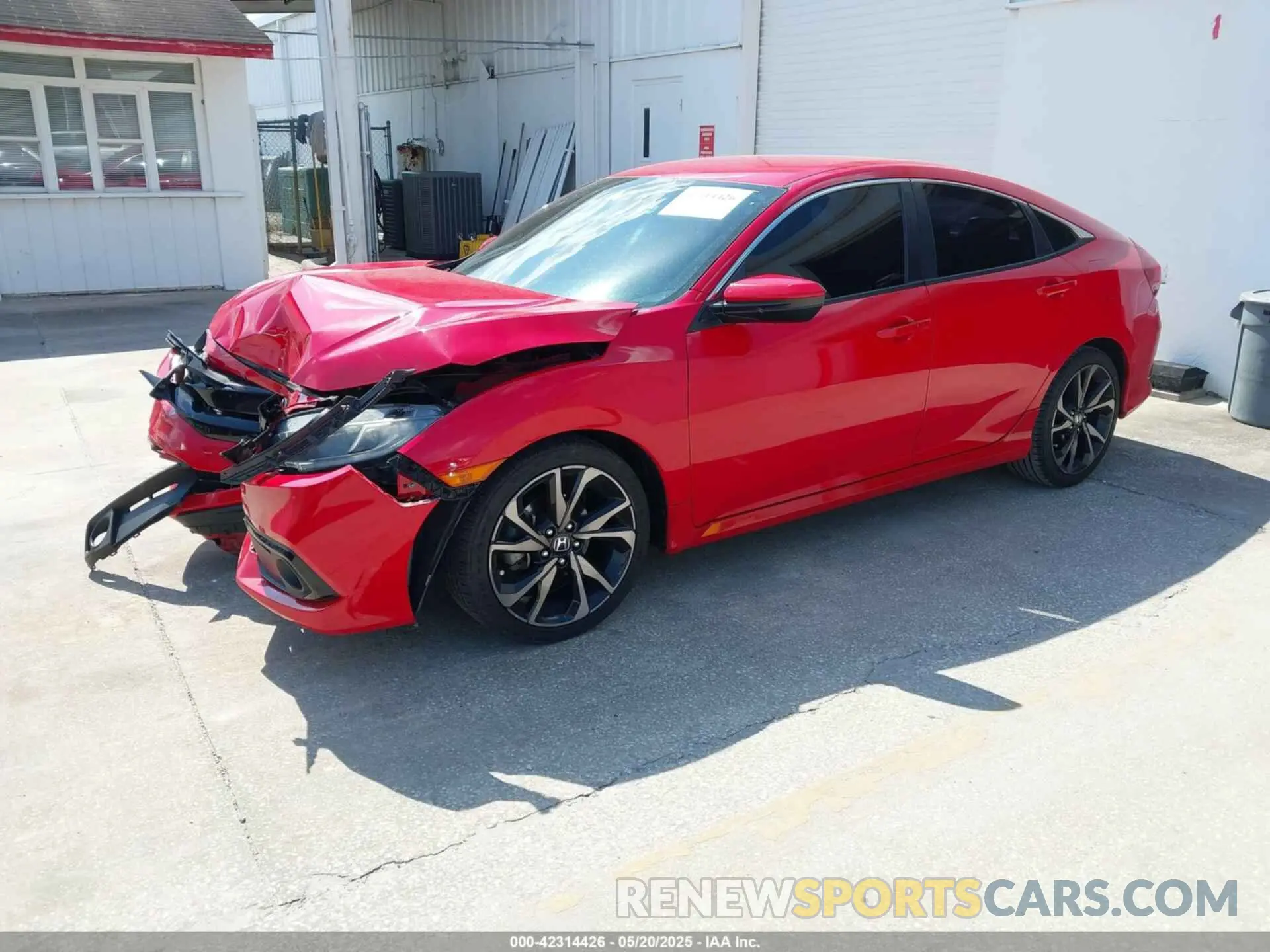 2 fotografías del automóvil dañado 2HGFC2F83LH545556 HONDA CIVIC 2020
