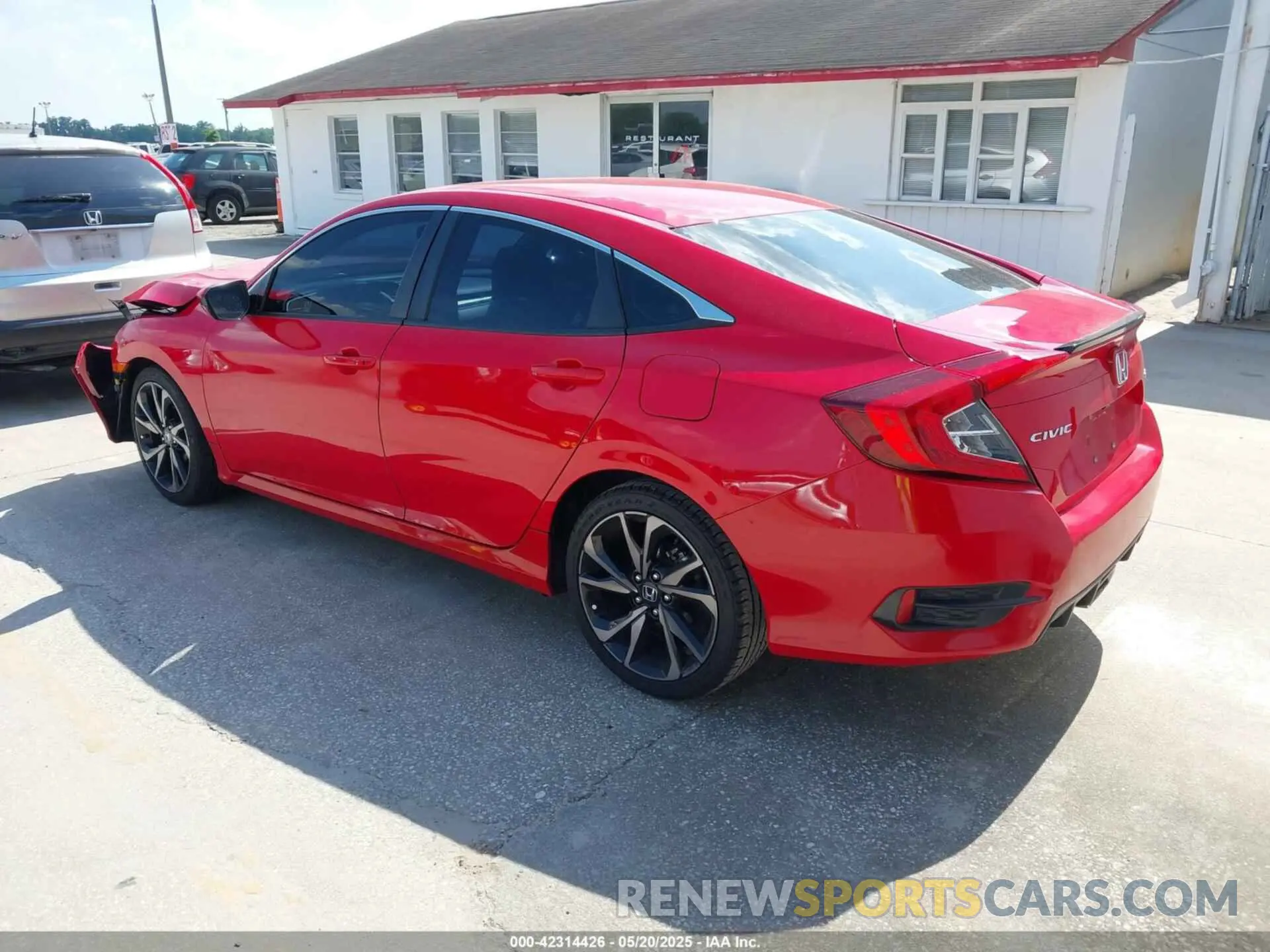 3 fotografías del automóvil dañado 2HGFC2F83LH545556 HONDA CIVIC 2020