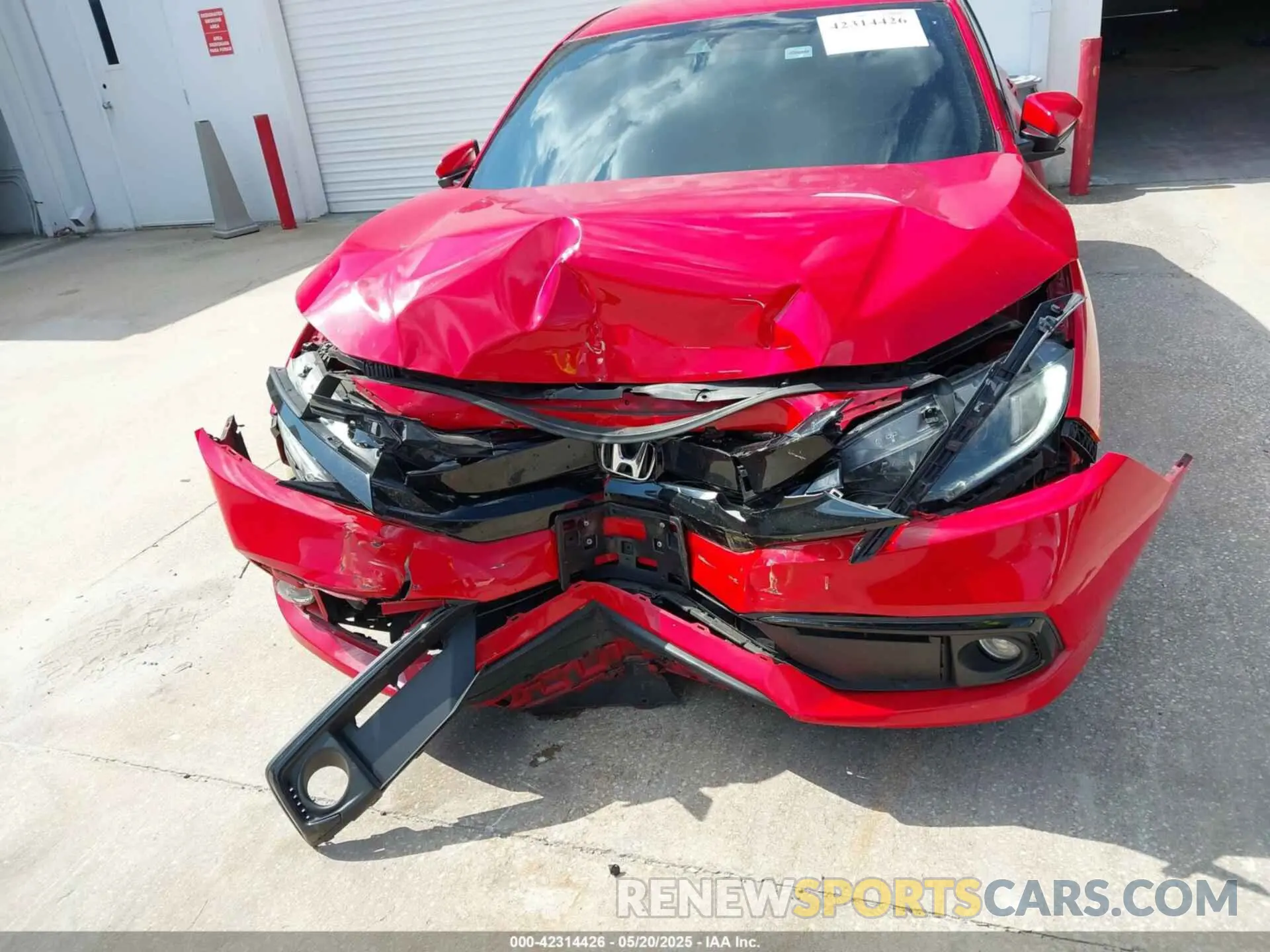 6 fotografías del automóvil dañado 2HGFC2F83LH545556 HONDA CIVIC 2020