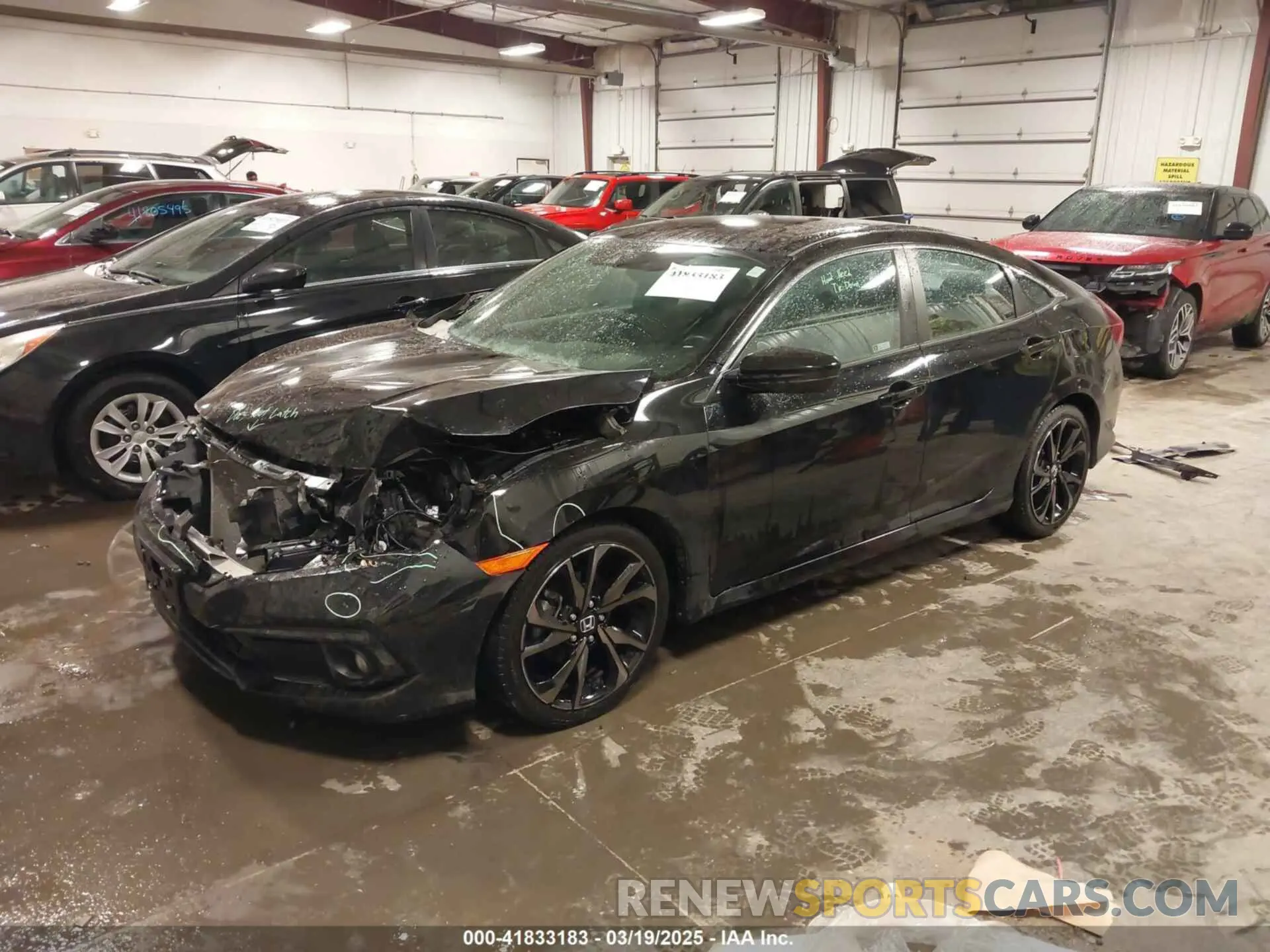 2 fotografías del automóvil dañado 2HGFC2F83LH569159 HONDA CIVIC 2020