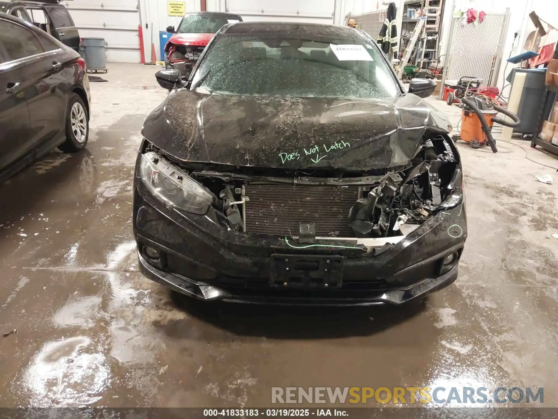 6 fotografías del automóvil dañado 2HGFC2F83LH569159 HONDA CIVIC 2020