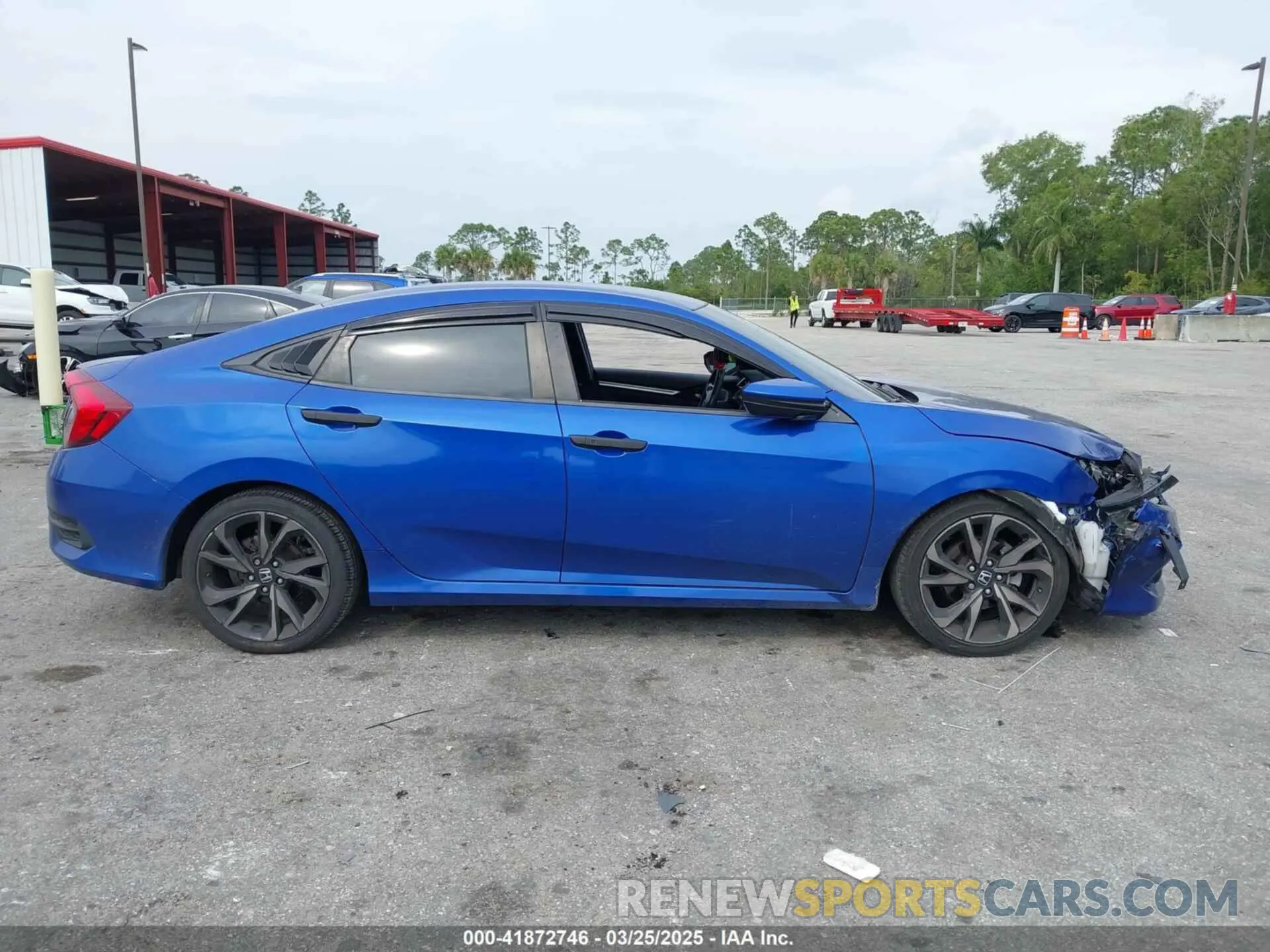 14 fotografías del automóvil dañado 2HGFC2F83LH584521 HONDA CIVIC 2020