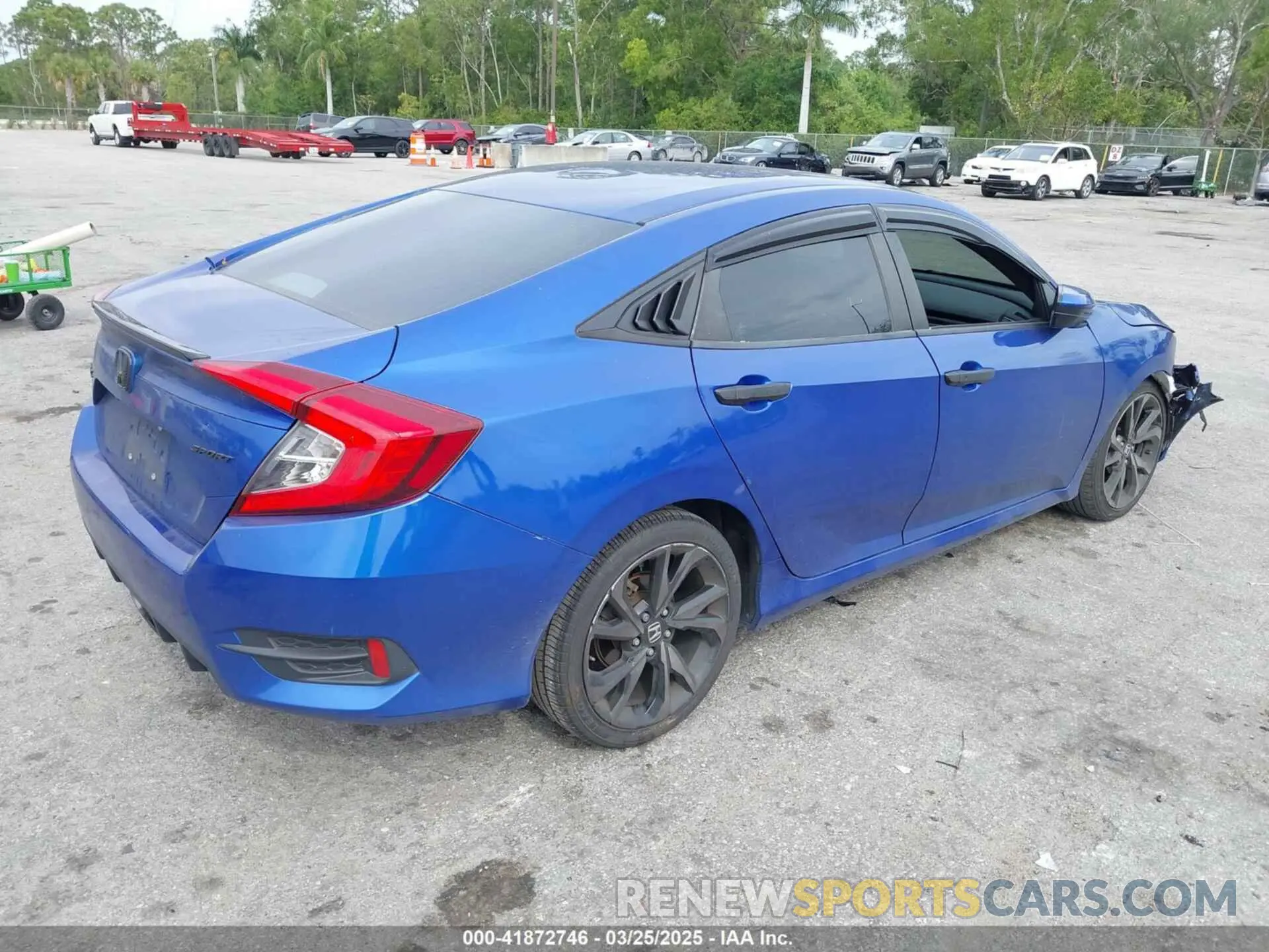 4 fotografías del automóvil dañado 2HGFC2F83LH584521 HONDA CIVIC 2020