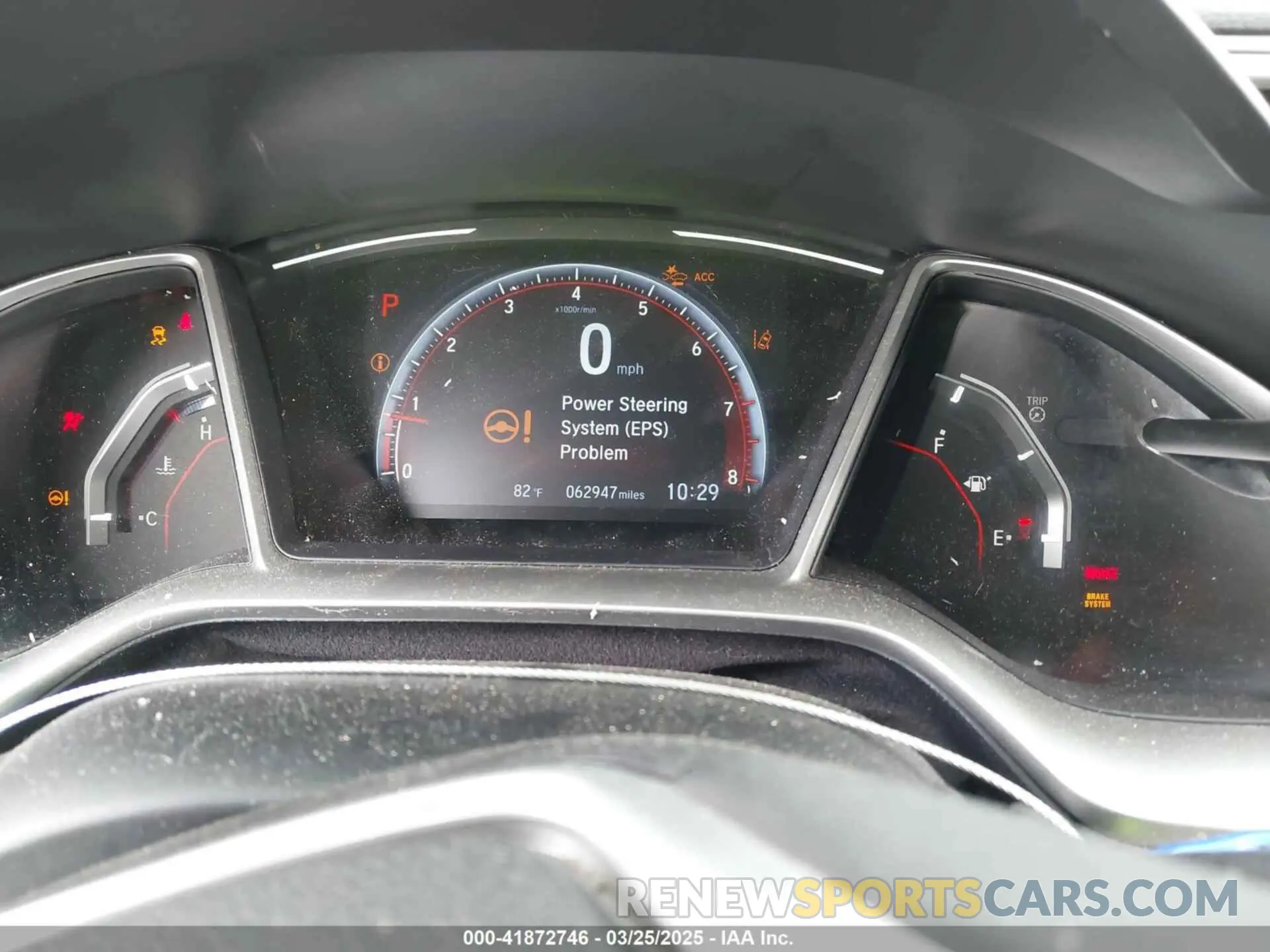 7 fotografías del automóvil dañado 2HGFC2F83LH584521 HONDA CIVIC 2020