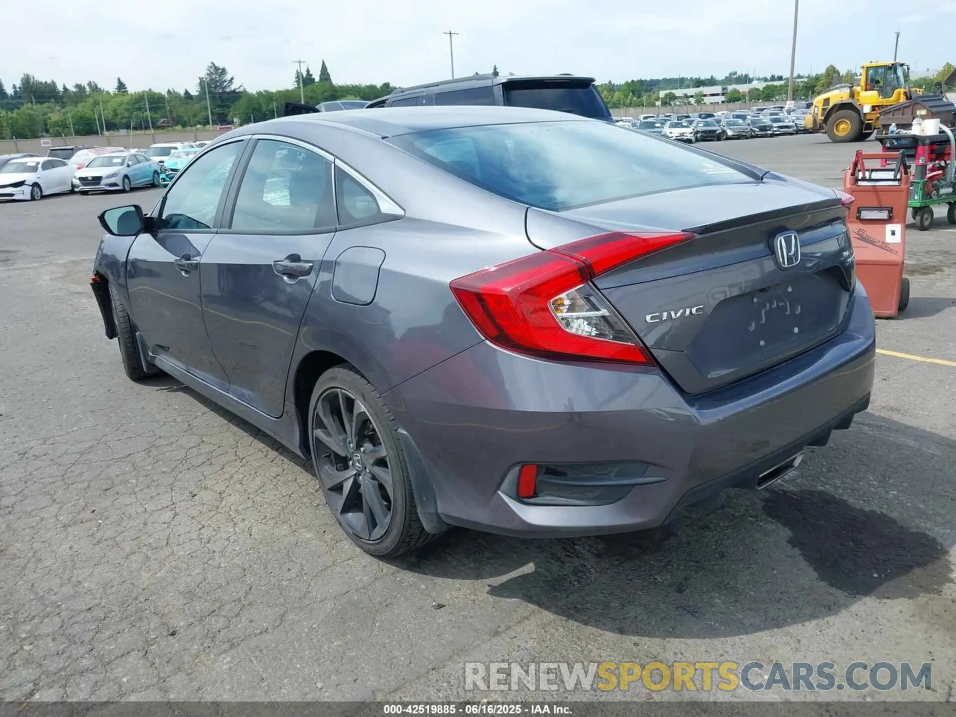 3 fotografías del automóvil dañado 2HGFC2F83LH587533 HONDA CIVIC 2020