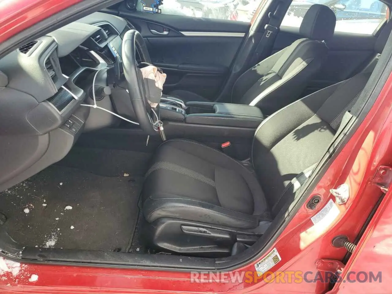 7 fotografías del automóvil dañado 2HGFC2F83LH596491 HONDA CIVIC 2020
