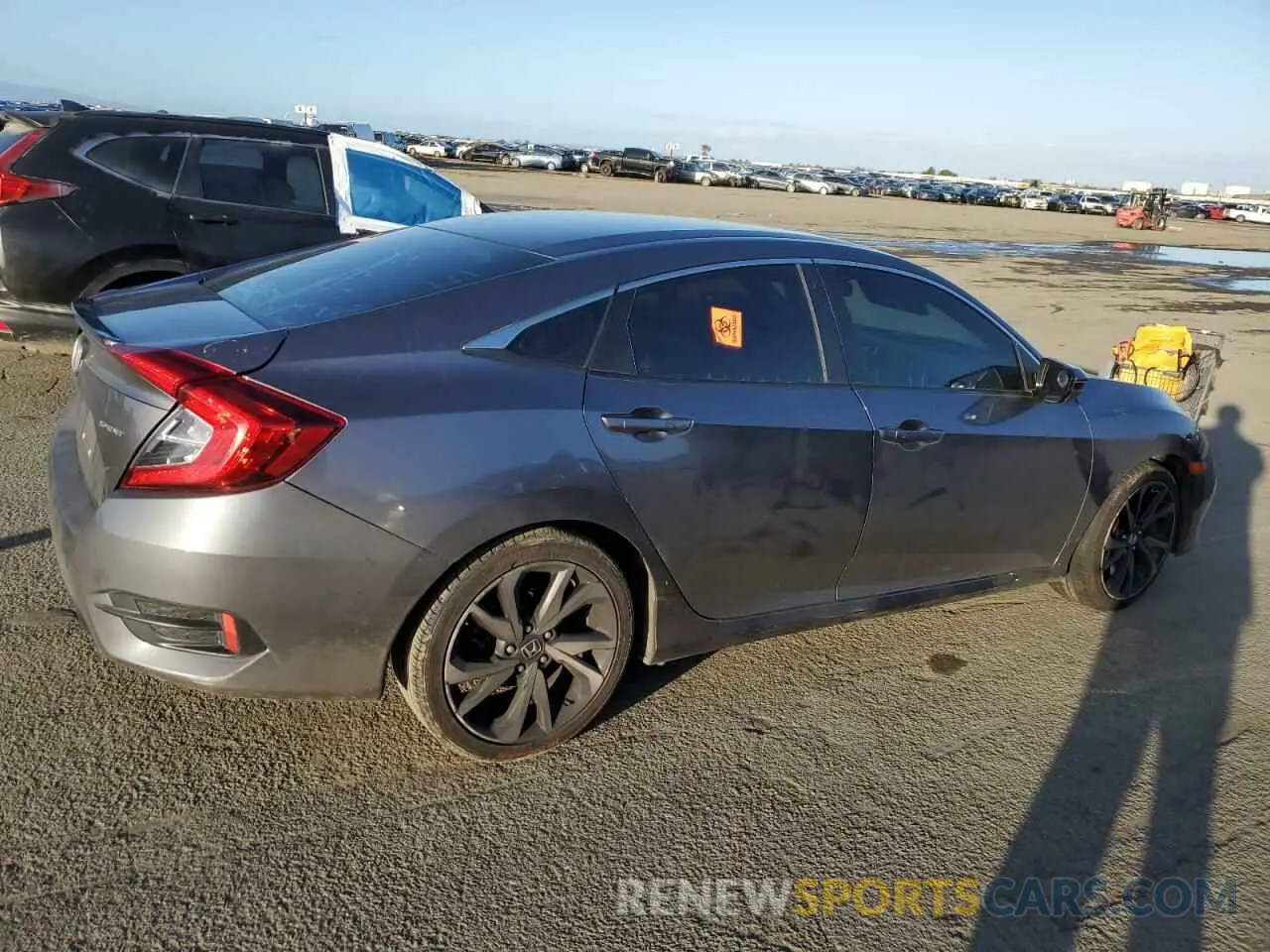 3 fotografías del automóvil dañado 2HGFC2F84LH540530 HONDA CIVIC 2020