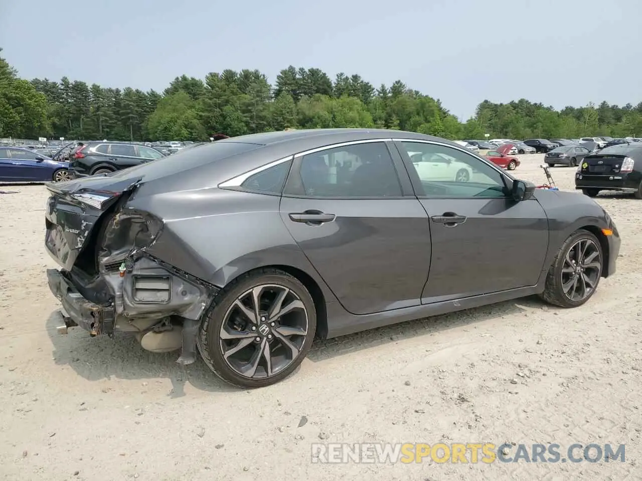 3 fotografías del automóvil dañado 2HGFC2F84LH561488 HONDA CIVIC 2020