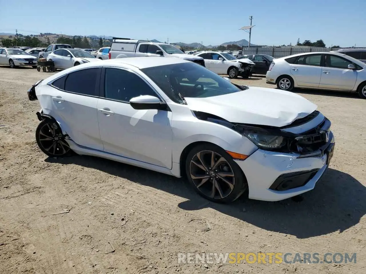 4 fotografías del automóvil dañado 2HGFC2F84LH567775 HONDA CIVIC 2020