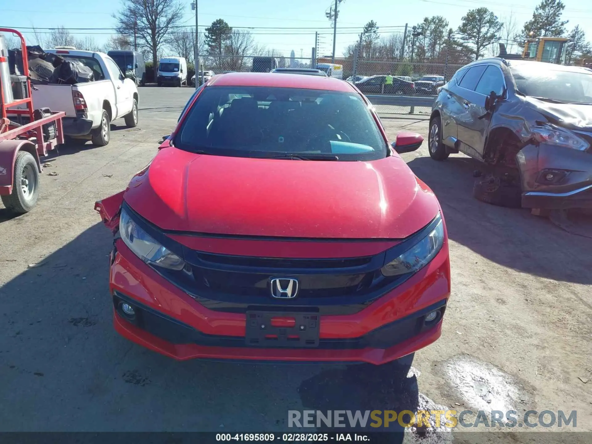 12 fotografías del automóvil dañado 2HGFC2F84LH568148 HONDA CIVIC 2020