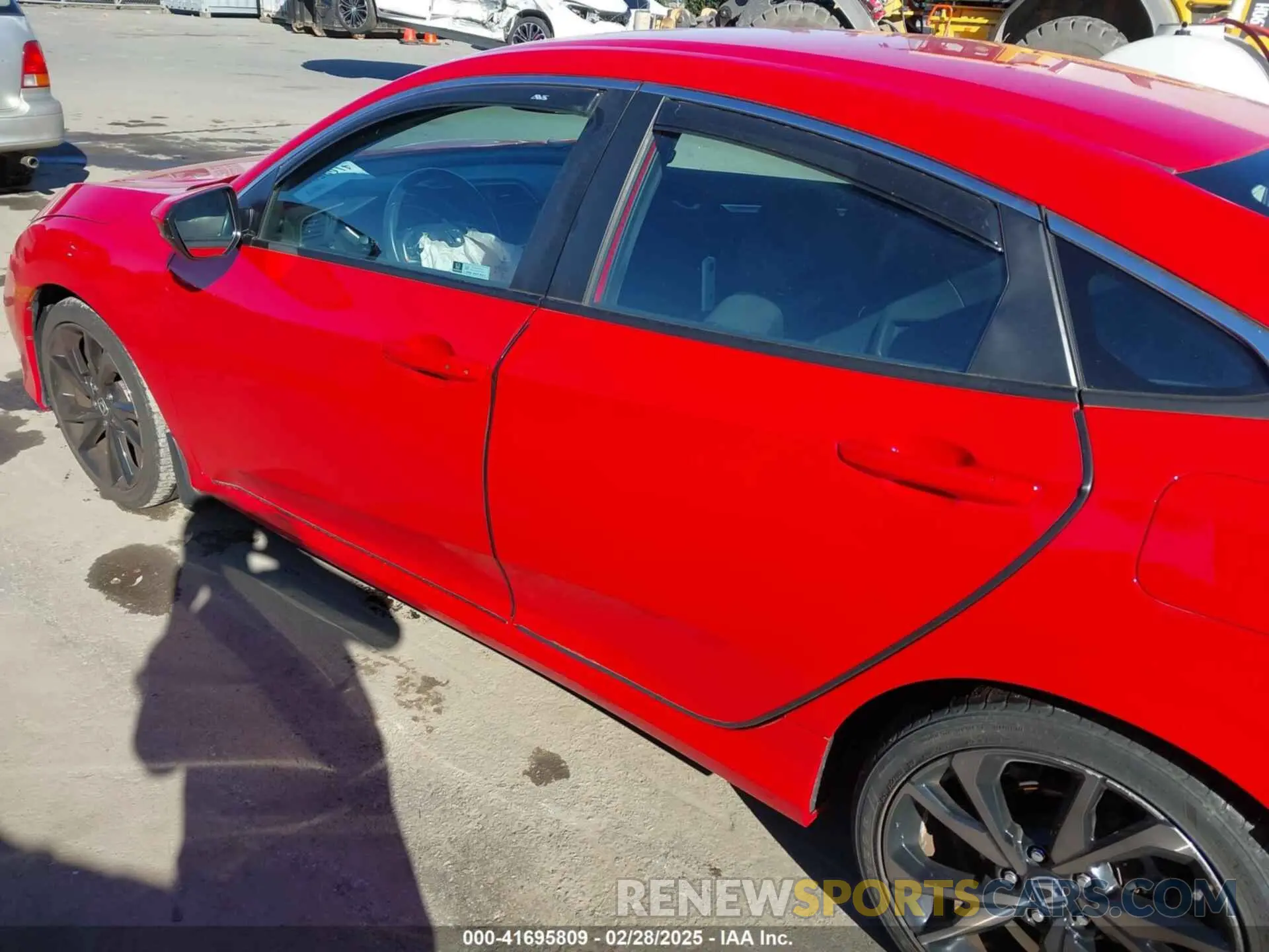 14 fotografías del automóvil dañado 2HGFC2F84LH568148 HONDA CIVIC 2020