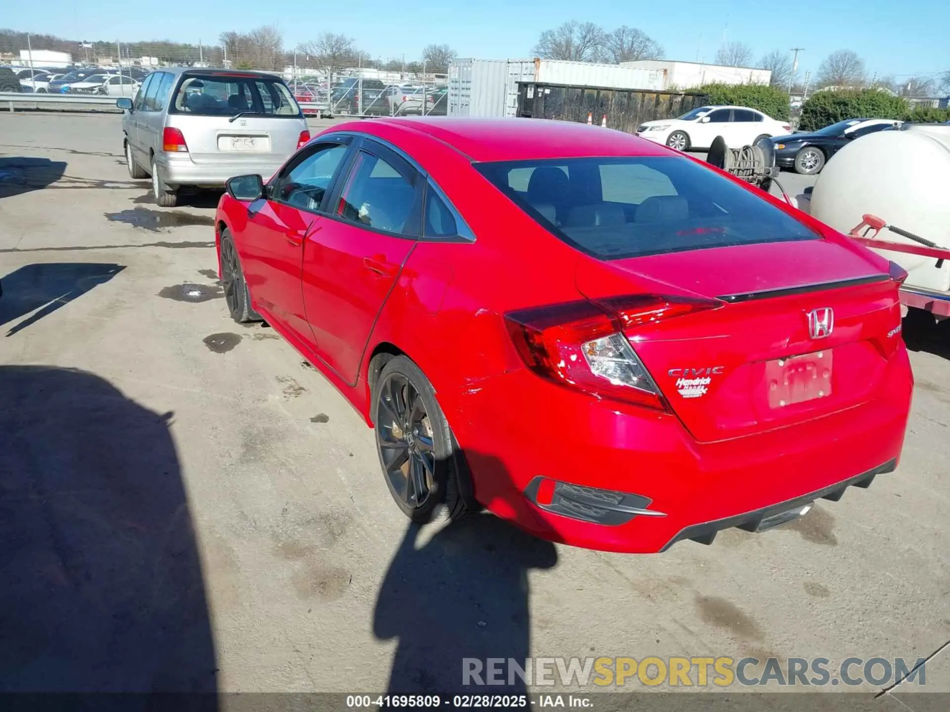 3 fotografías del automóvil dañado 2HGFC2F84LH568148 HONDA CIVIC 2020