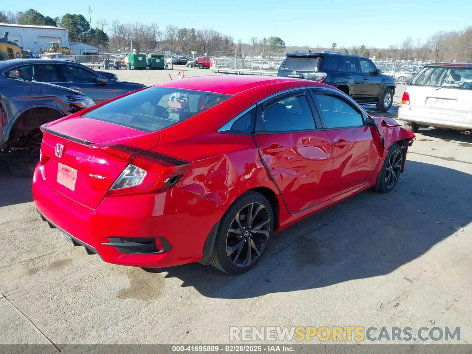 4 fotografías del automóvil dañado 2HGFC2F84LH568148 HONDA CIVIC 2020