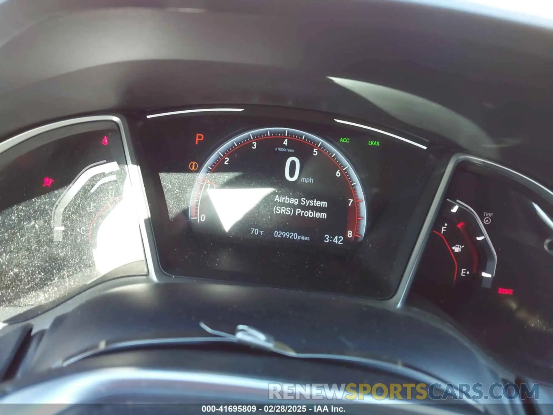 7 fotografías del automóvil dañado 2HGFC2F84LH568148 HONDA CIVIC 2020