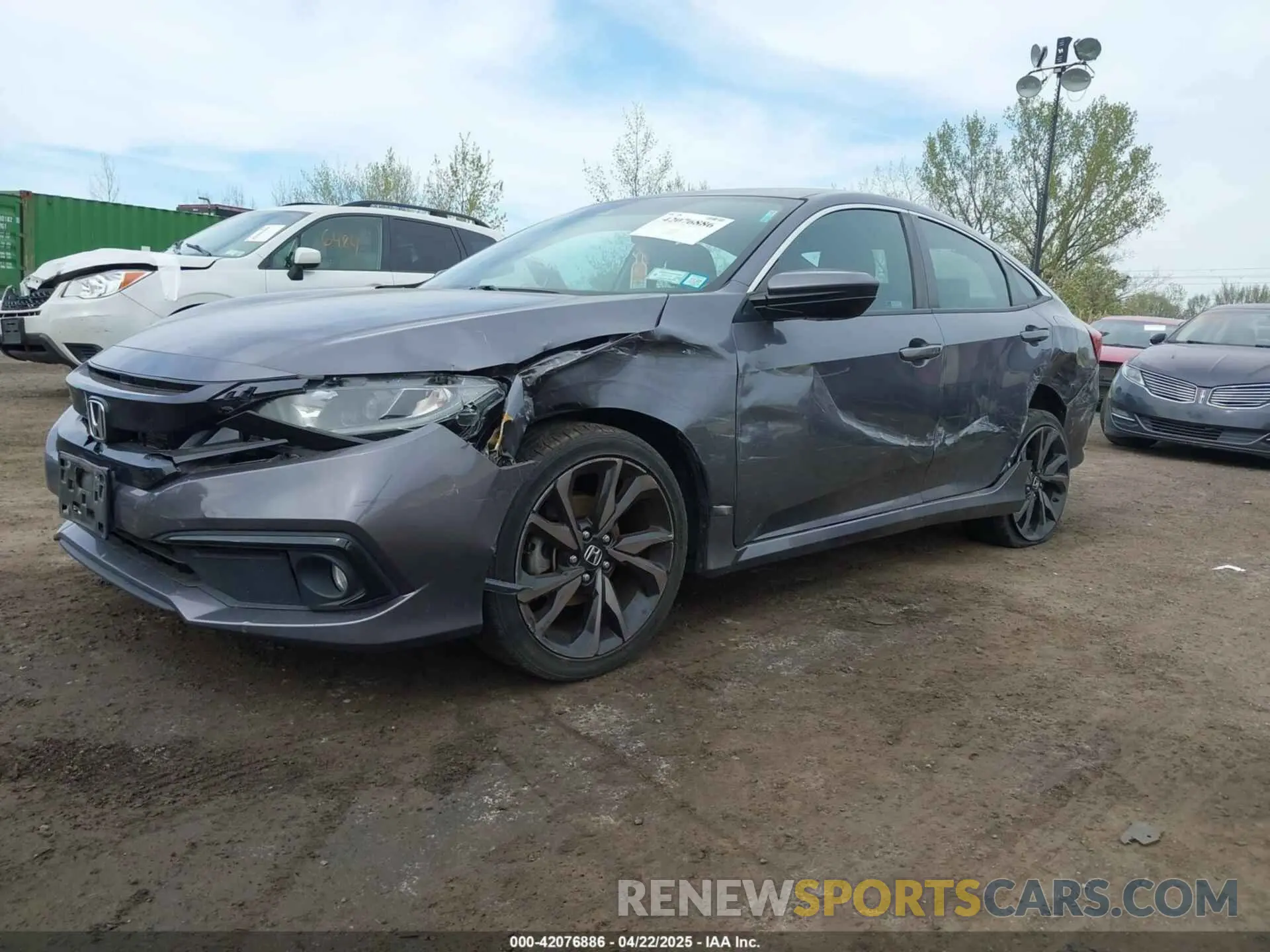 2 fotografías del automóvil dañado 2HGFC2F84LH571051 HONDA CIVIC 2020
