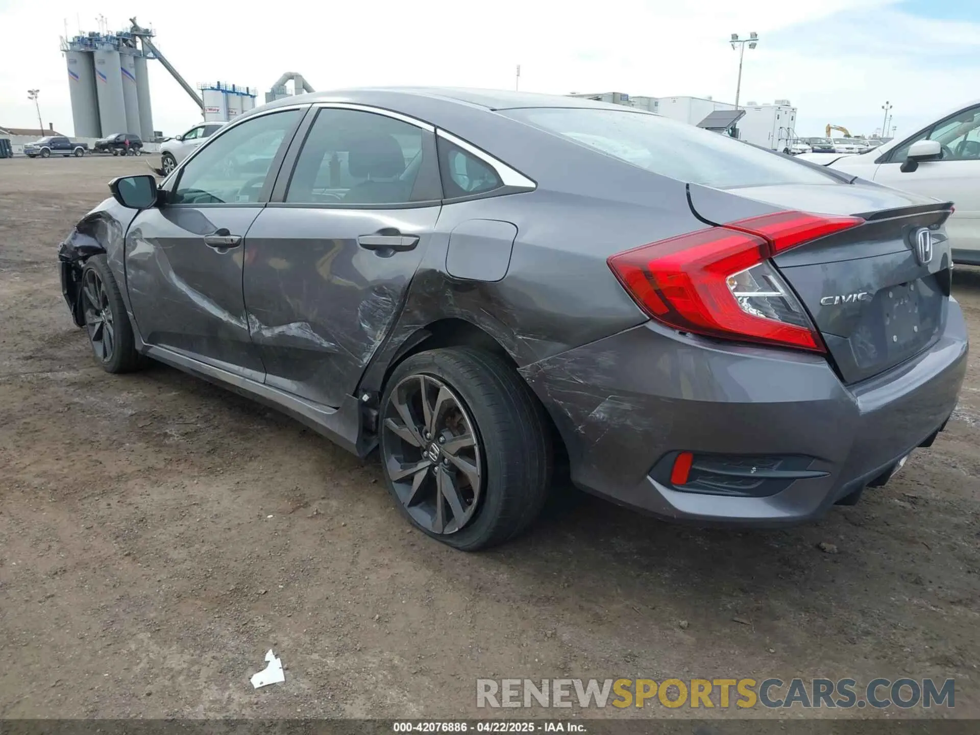 3 fotografías del automóvil dañado 2HGFC2F84LH571051 HONDA CIVIC 2020