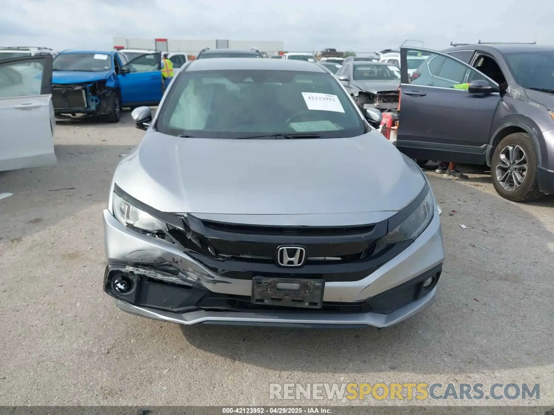 12 fotografías del automóvil dañado 2HGFC2F85LH565288 HONDA CIVIC 2020