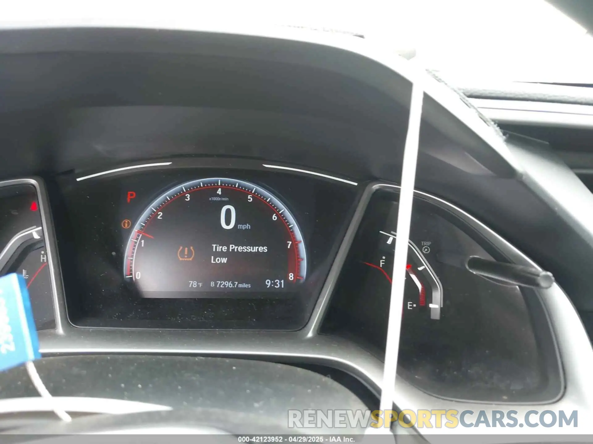 7 fotografías del automóvil dañado 2HGFC2F85LH565288 HONDA CIVIC 2020