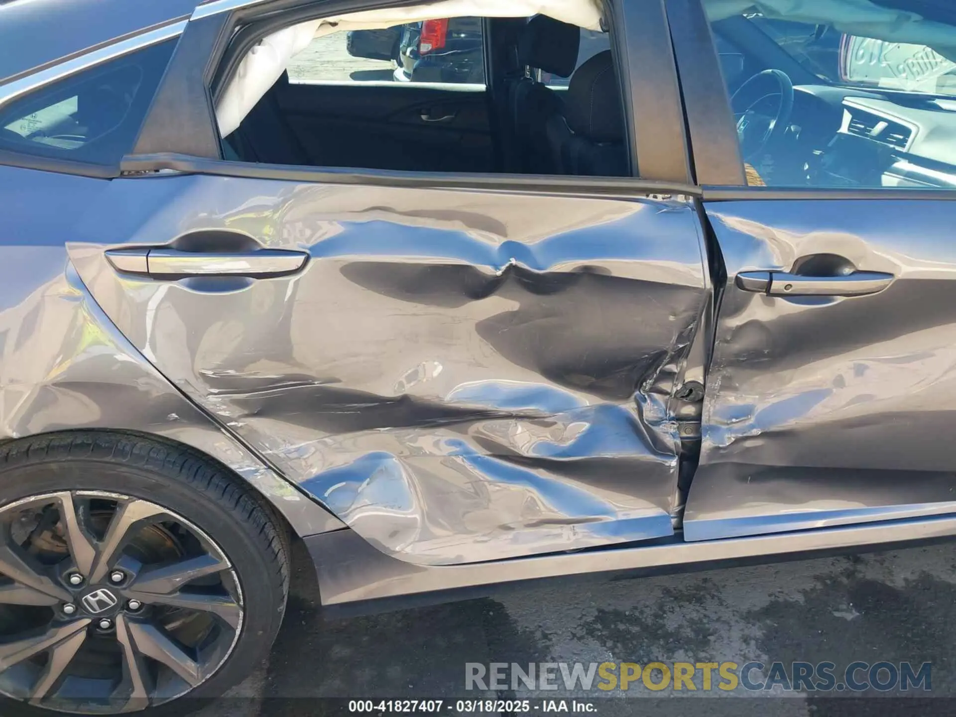 6 fotografías del automóvil dañado 2HGFC2F85LH567560 HONDA CIVIC 2020