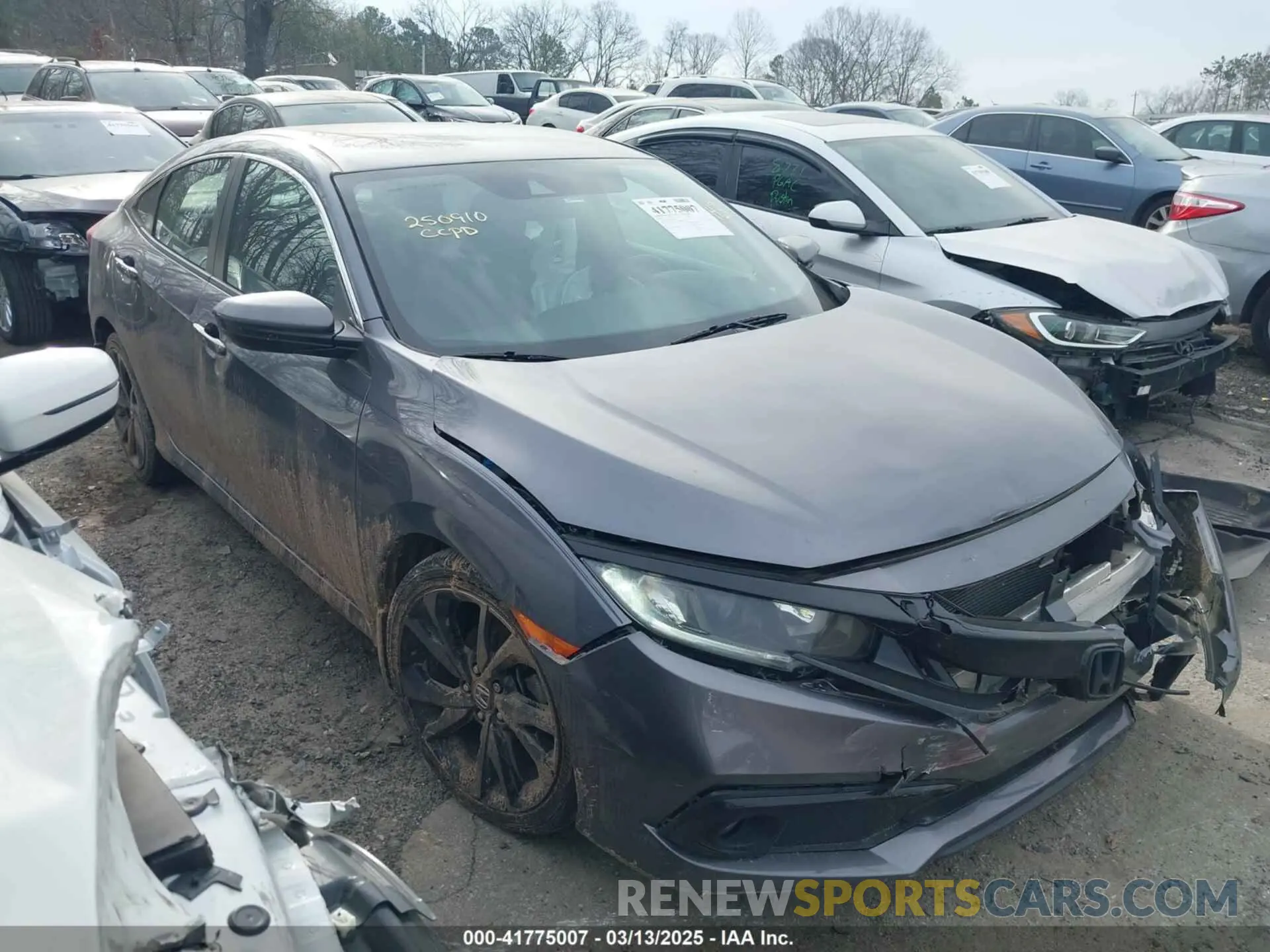 1 fotografías del automóvil dañado 2HGFC2F85LH568613 HONDA CIVIC 2020